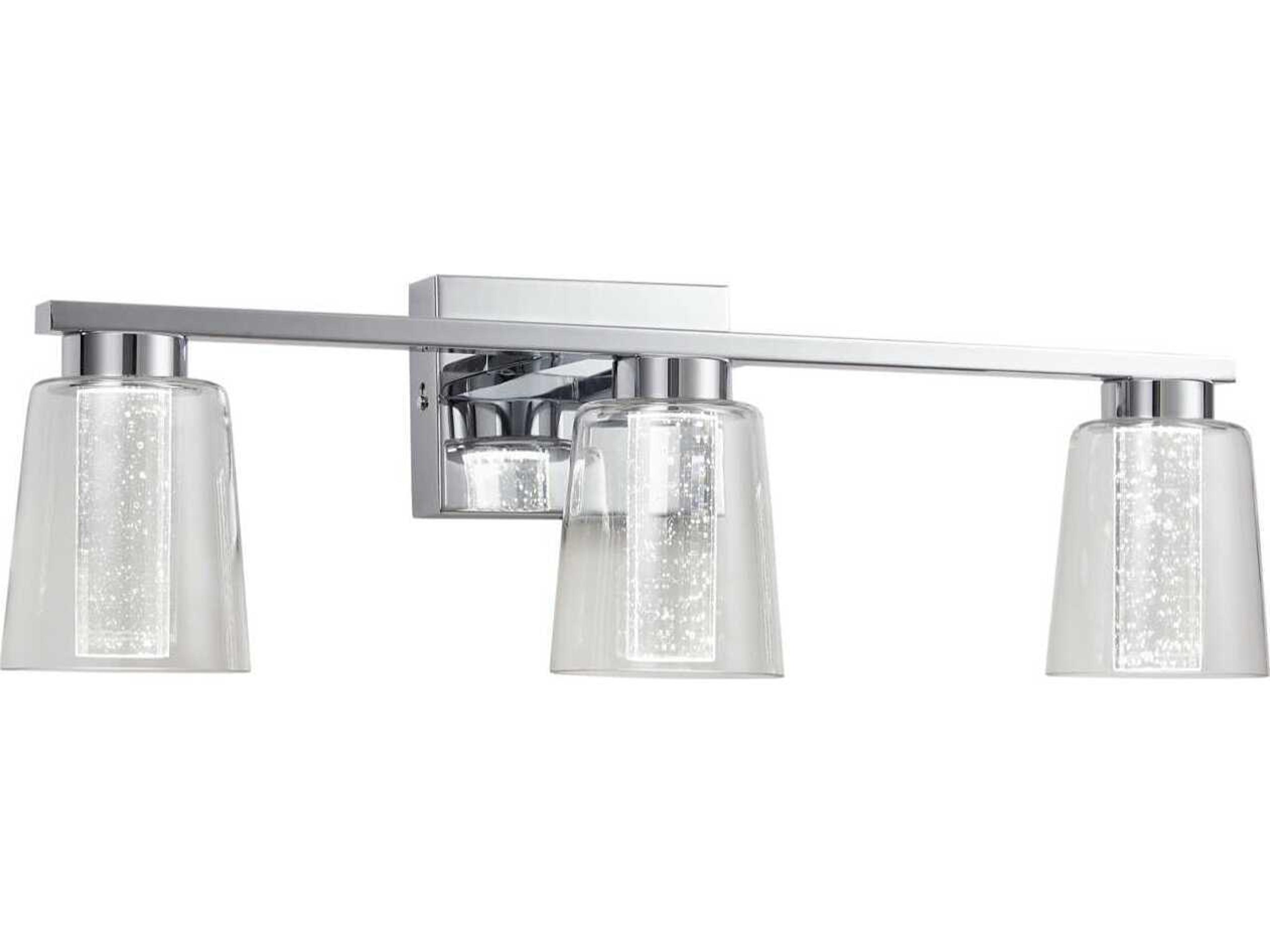 Artcraft Dalton 3-Light Chrome Vanity Light