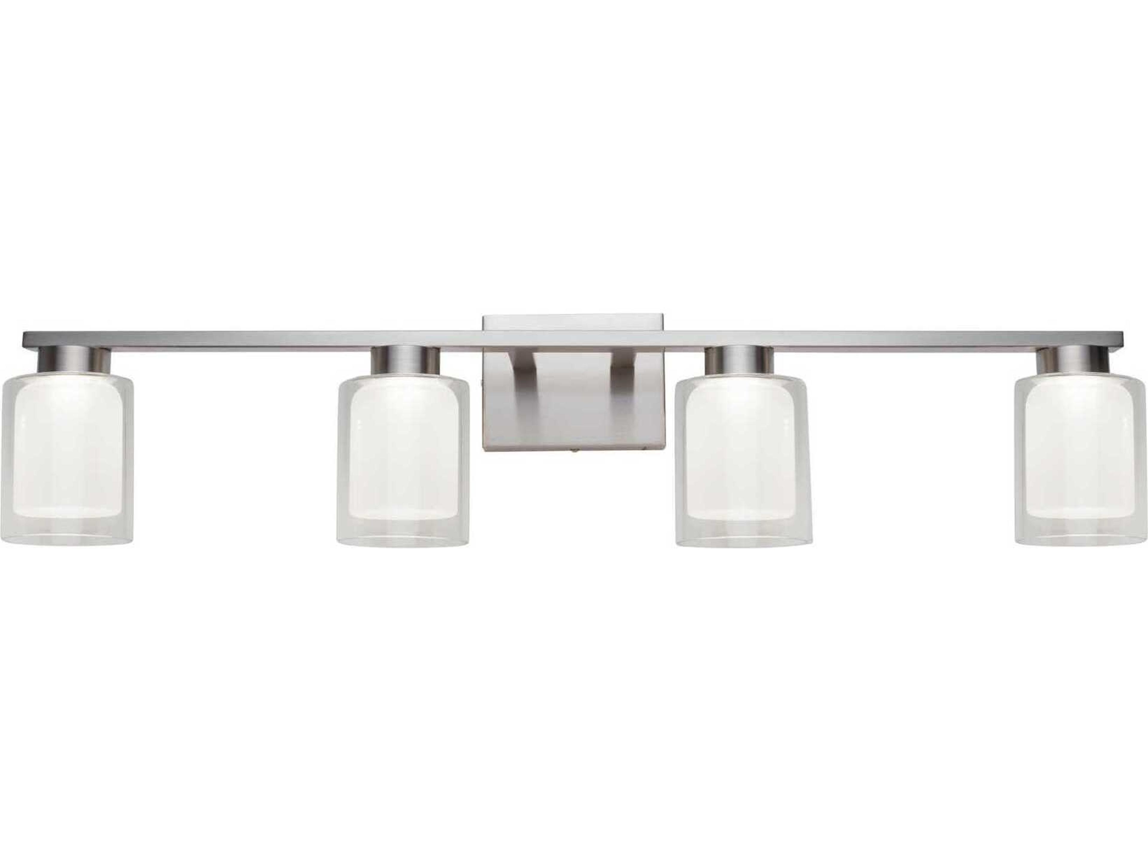 Artcraft Saville 4-Light Brushed Nickel Vanity Light
