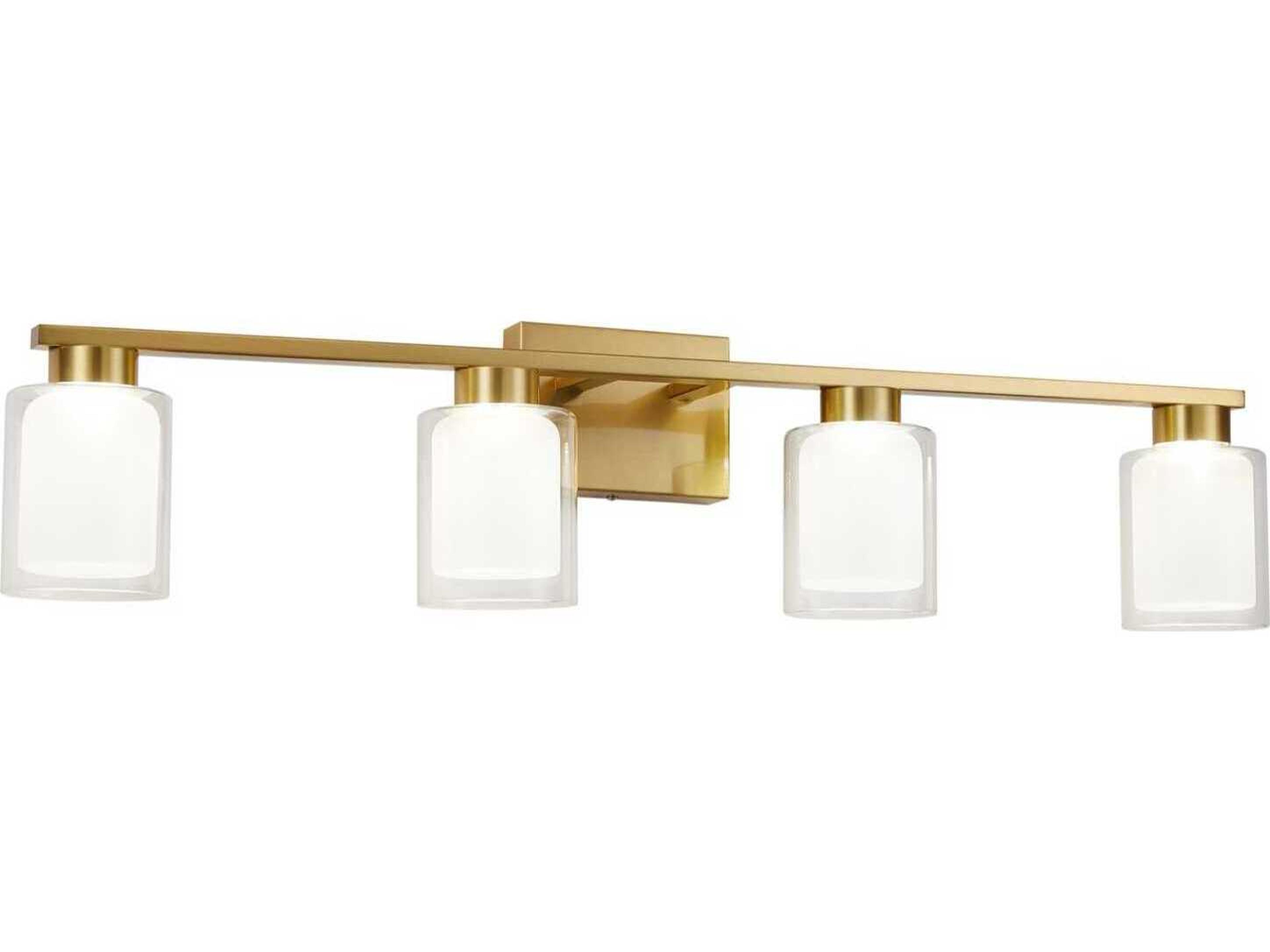 Artcraft Saville 4-Light Brass Vanity Light