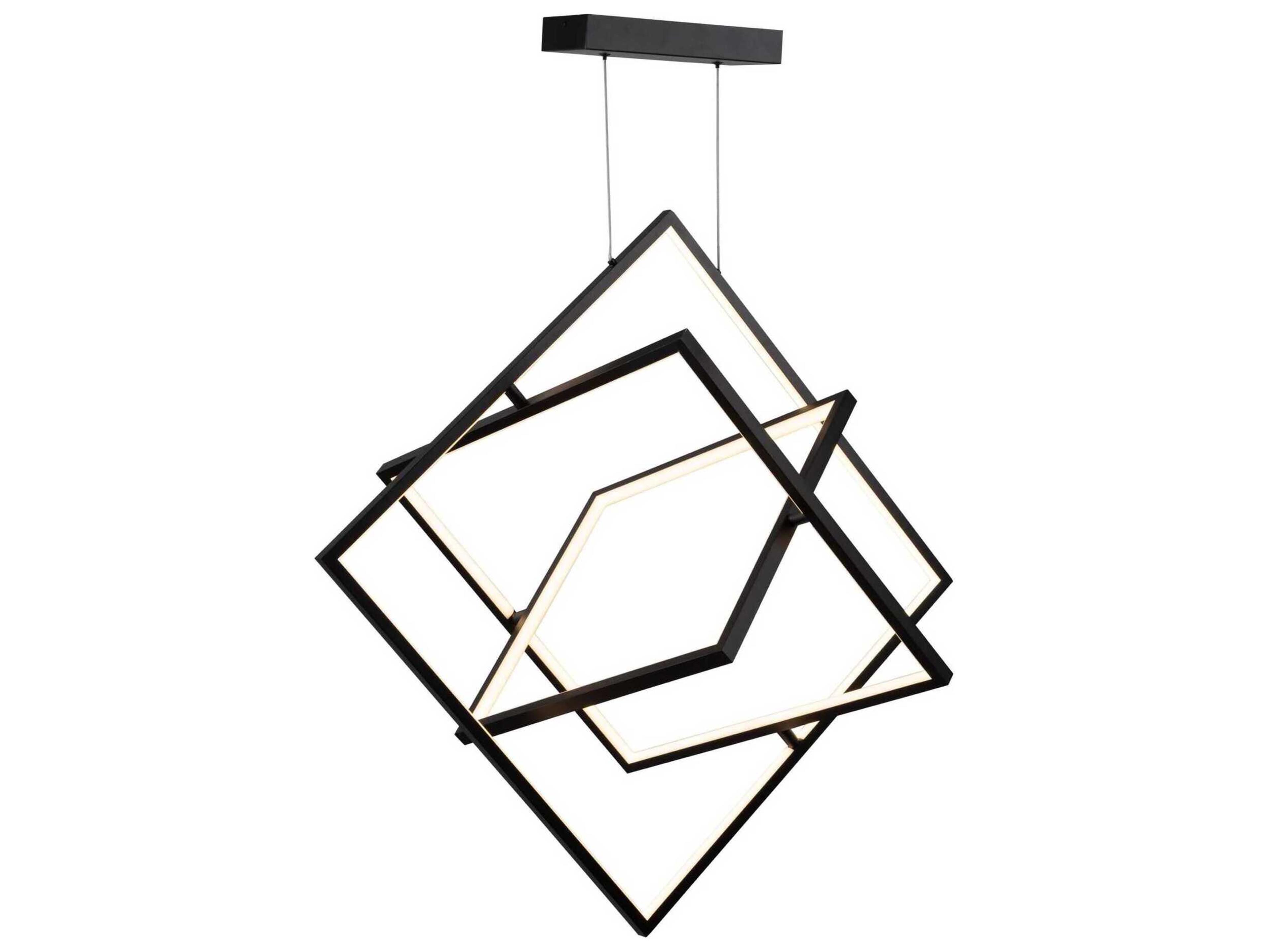 Artcraft Graymar Black LED Geometric Pendant