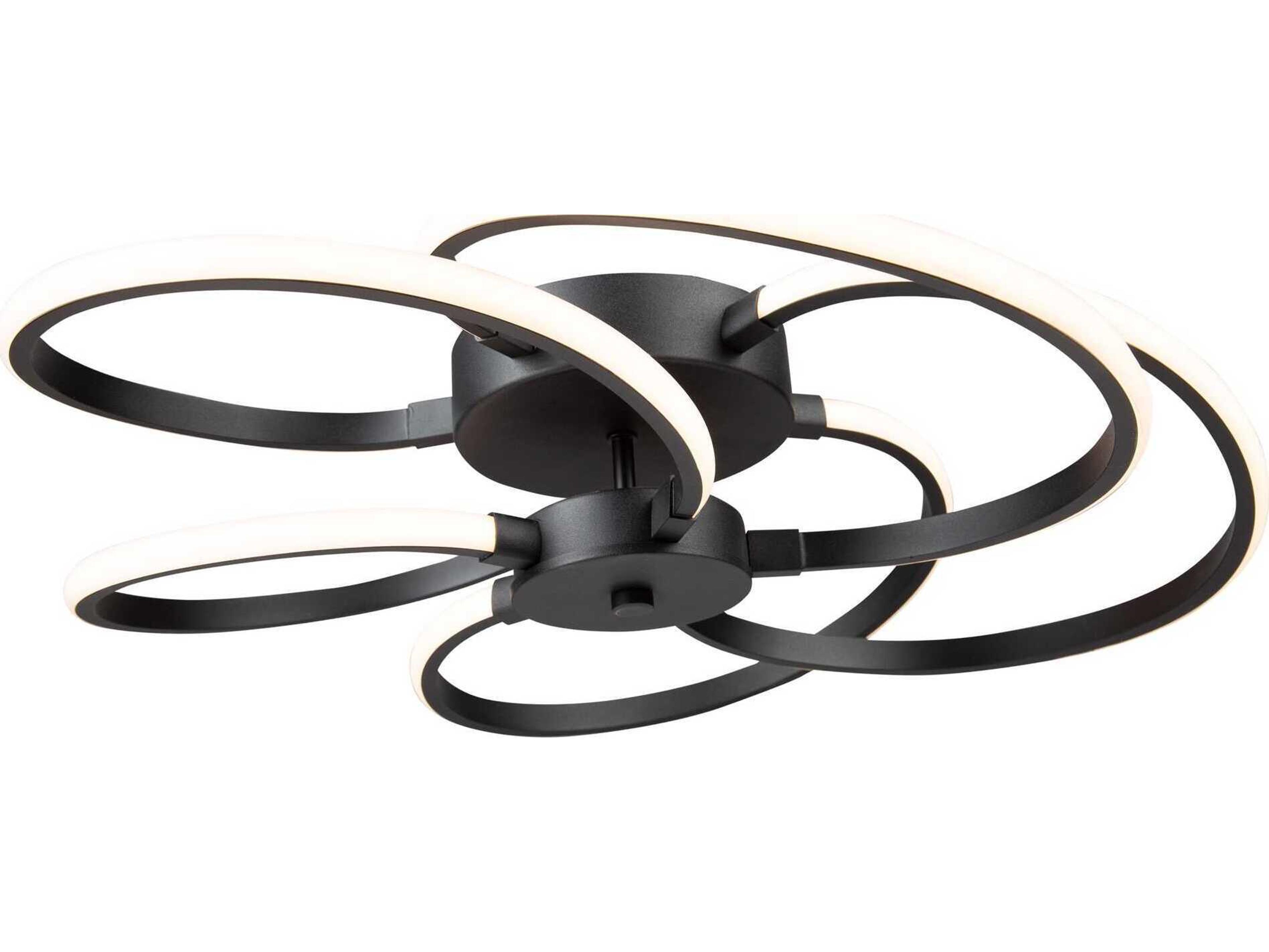 Artcraft Equinox Black LED Flush Mount