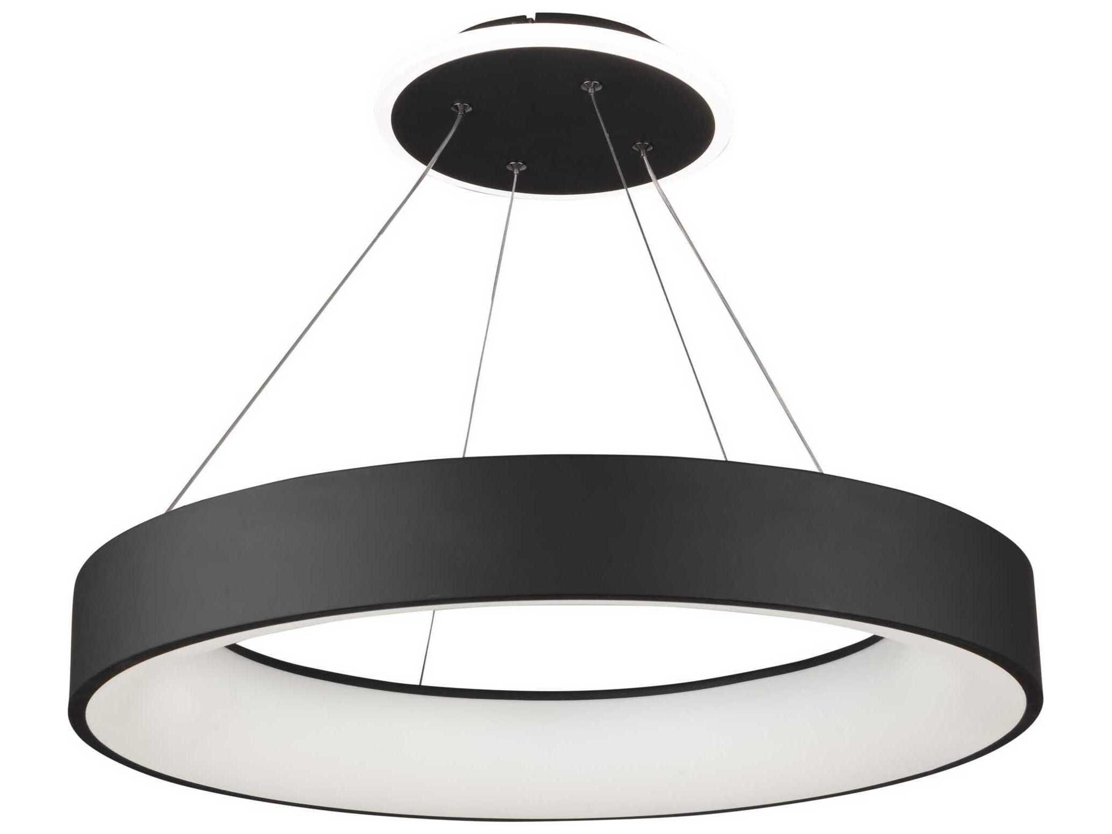 Artcraft Lazio Black LED Round Pendant