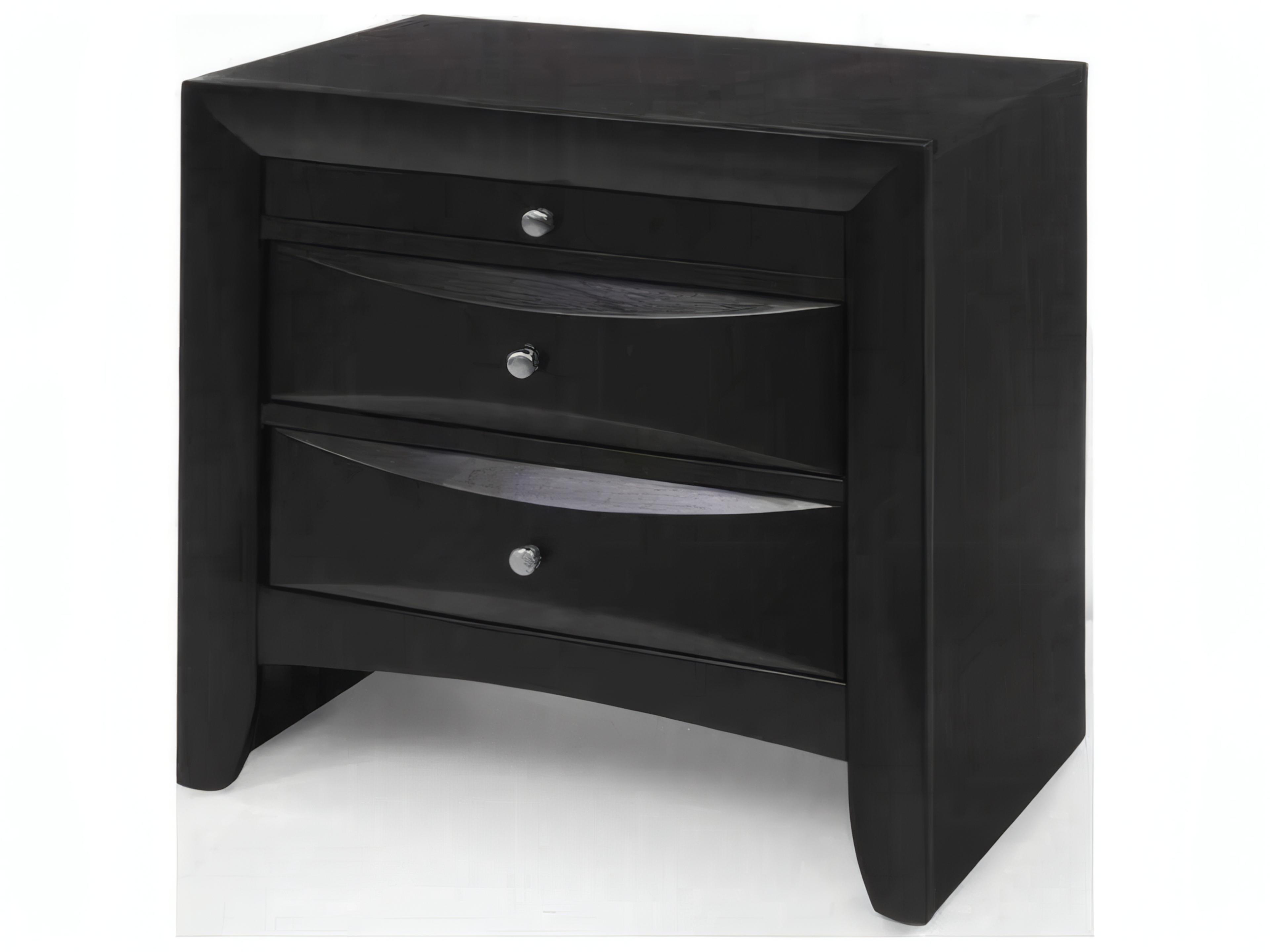 Acme Furniture Ireland 2-Drawers Rubberwood Nightstand