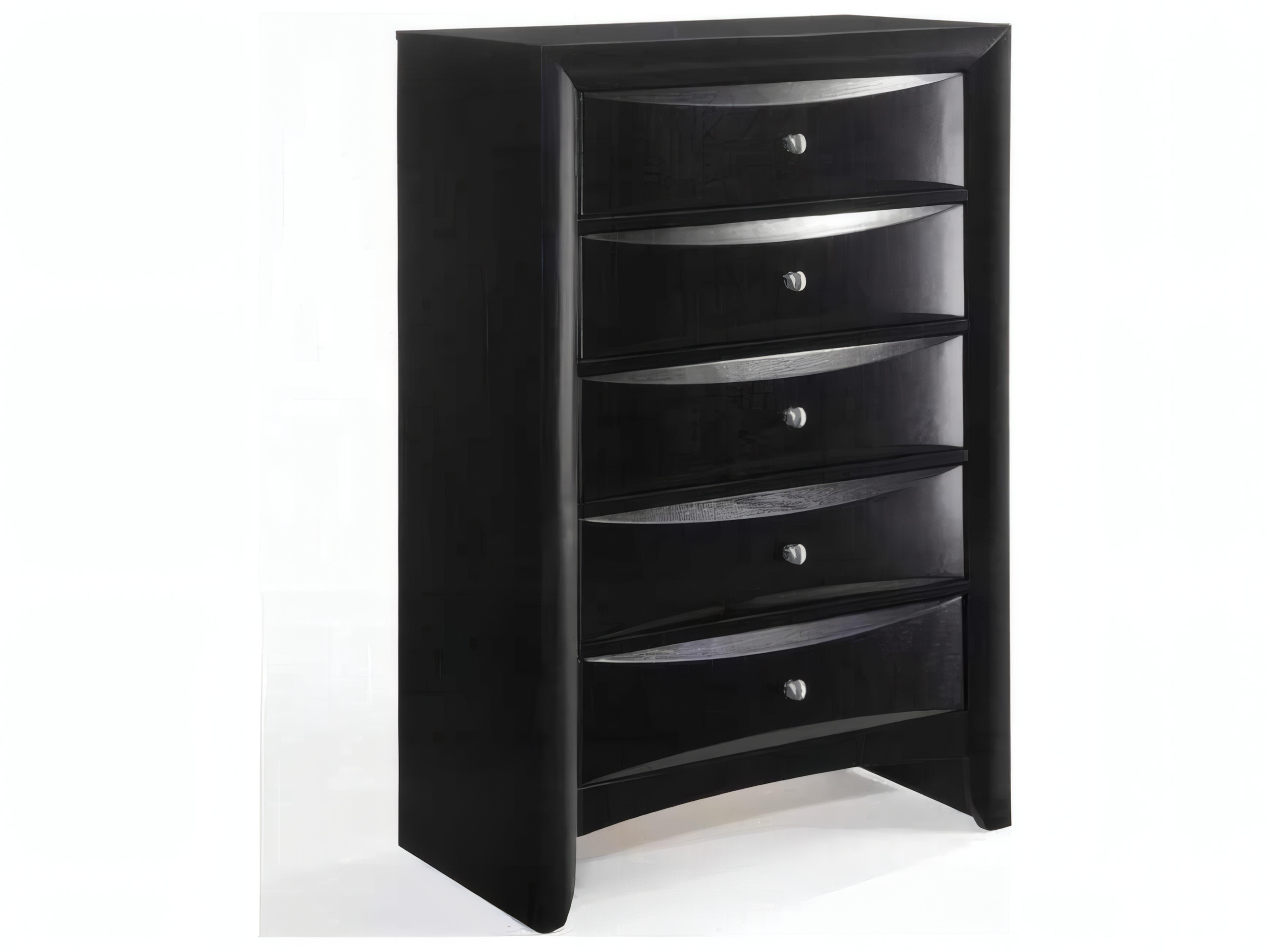Acme Furniture Ireland Black Rubberwood Accent Chest