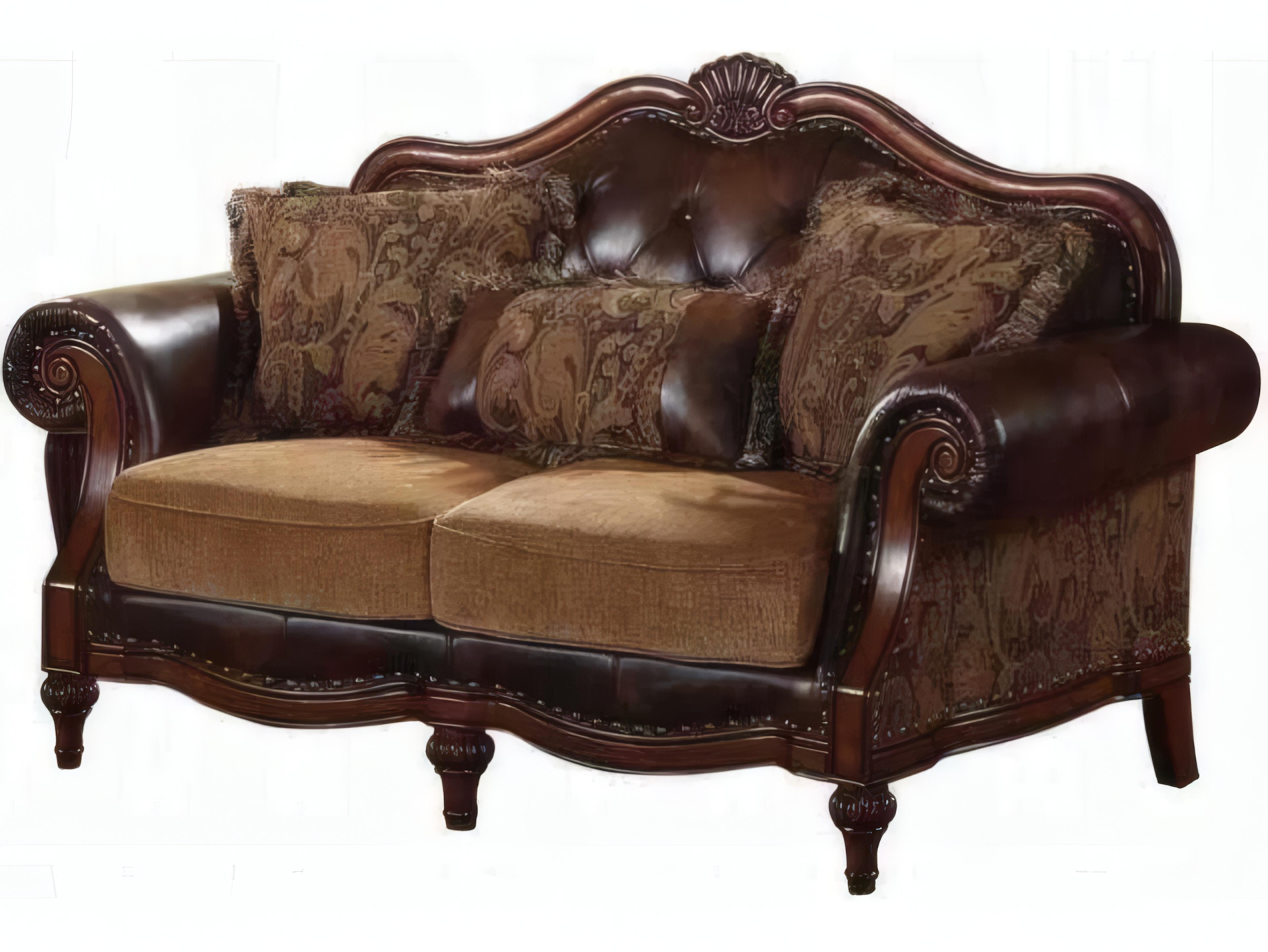 Dreena Brown Upholstered Loveseat