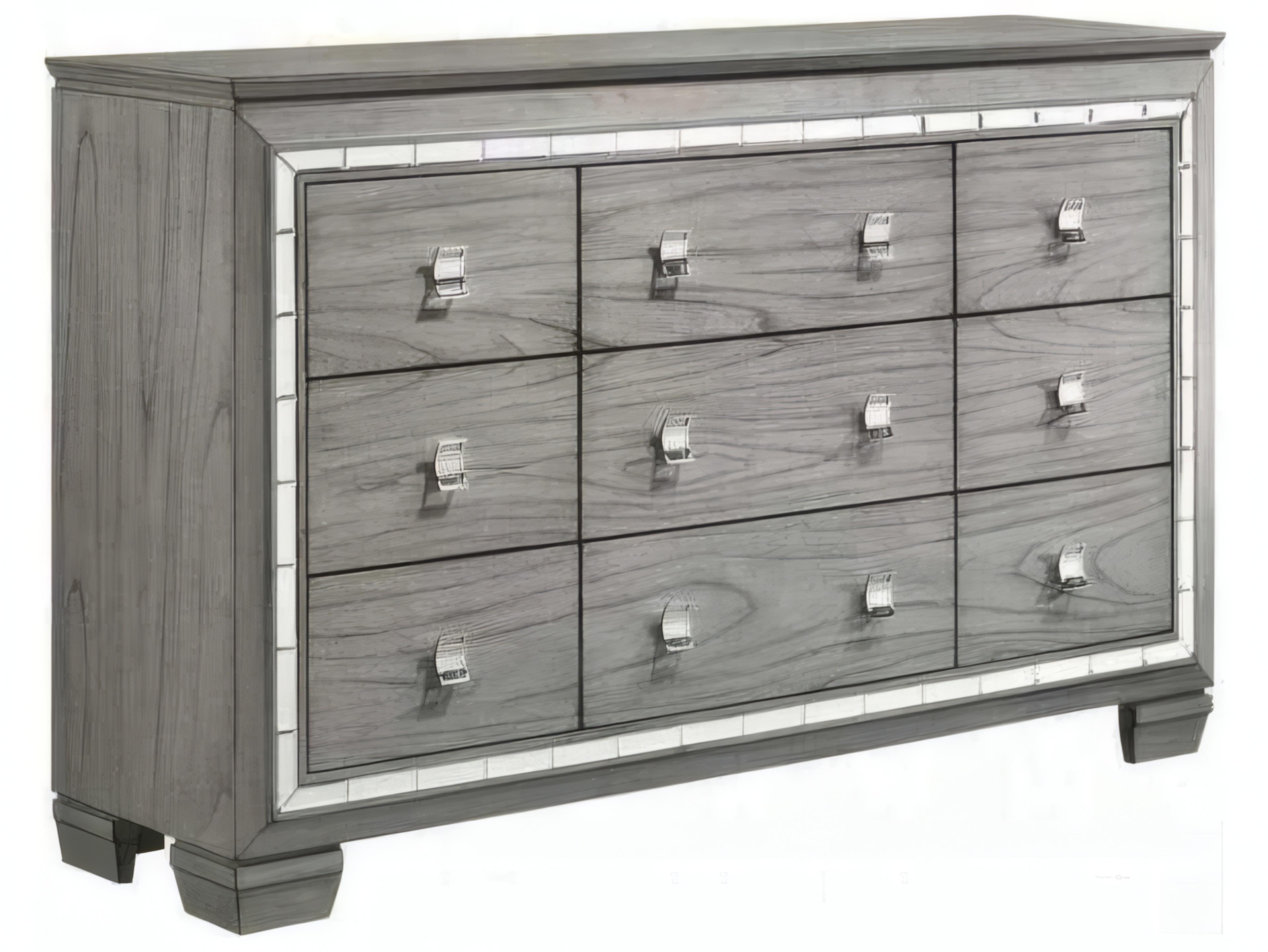 Acme Furniture Antares Rubberwood Dresser