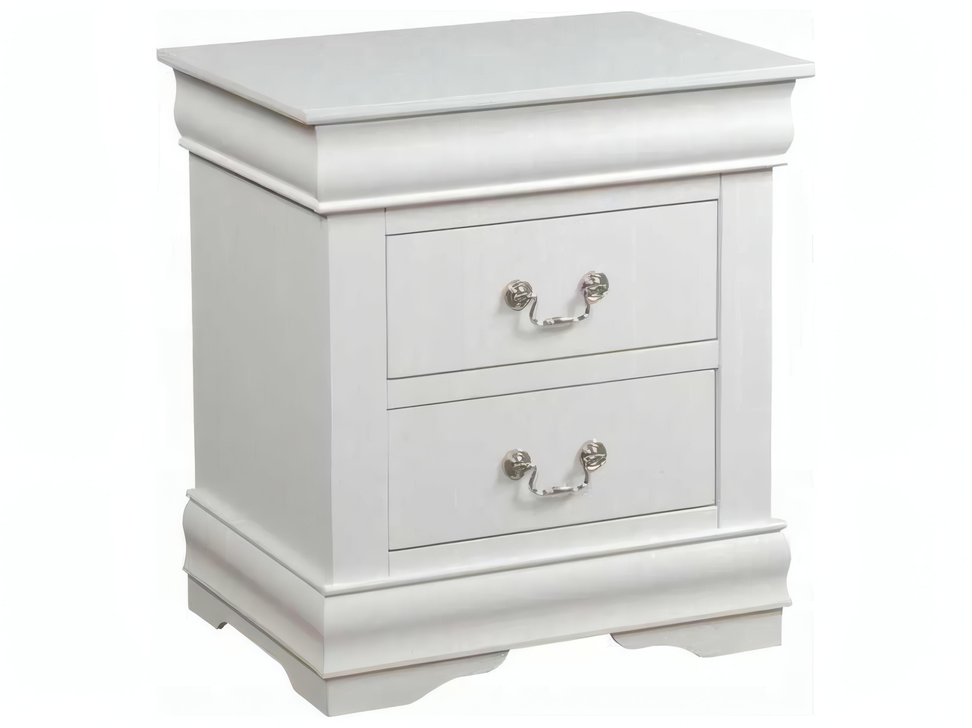 Acme Furniture Louis Philippe 2-Drawers Solid Wood Nightstand