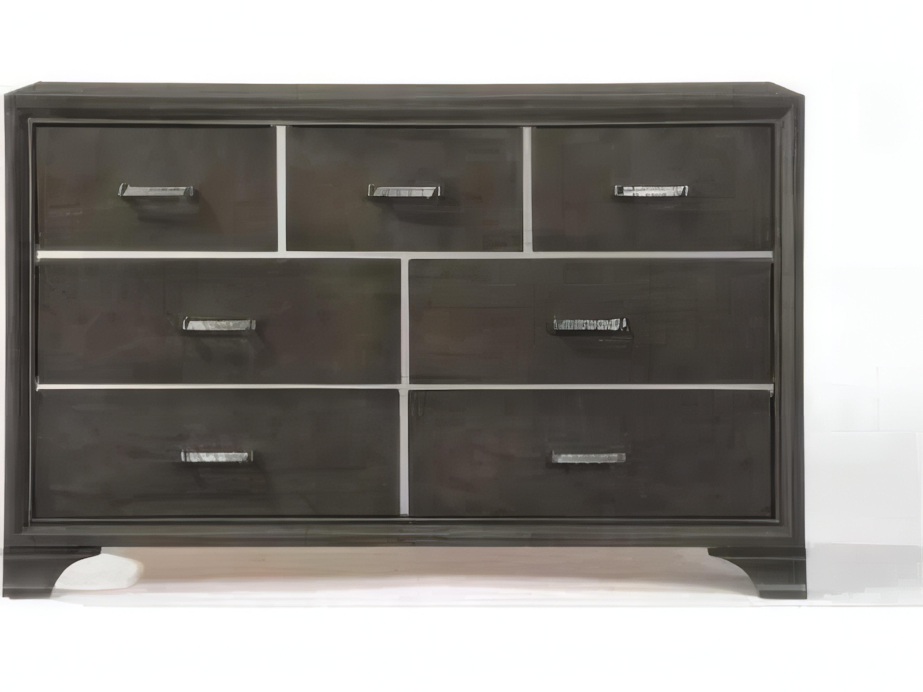 Acme Furniture Carine Ii 7-Drawers Rubberwood Double Dresser