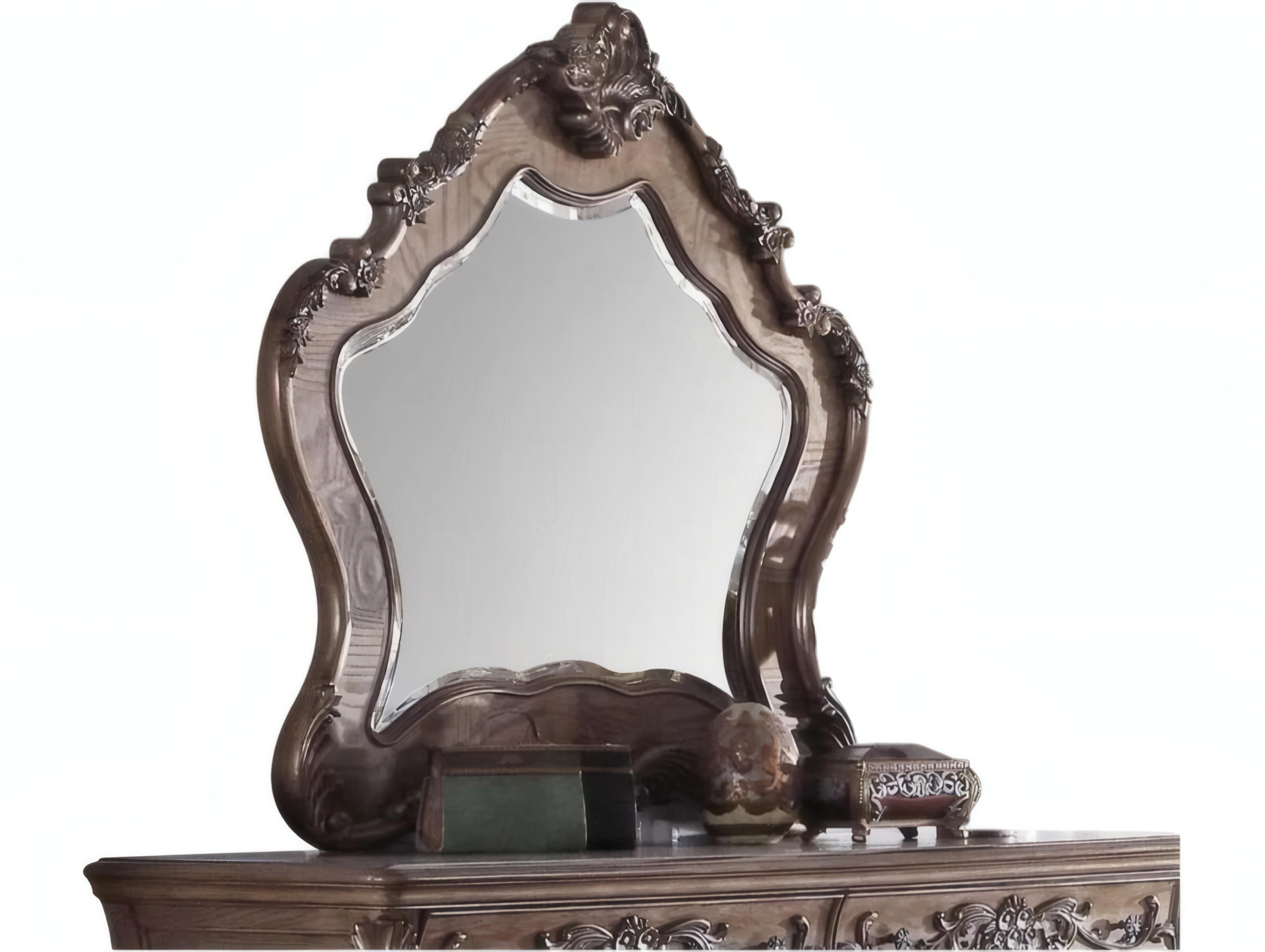 Acme Furniture Ragenardus Vintage Oak Dresser Mirror