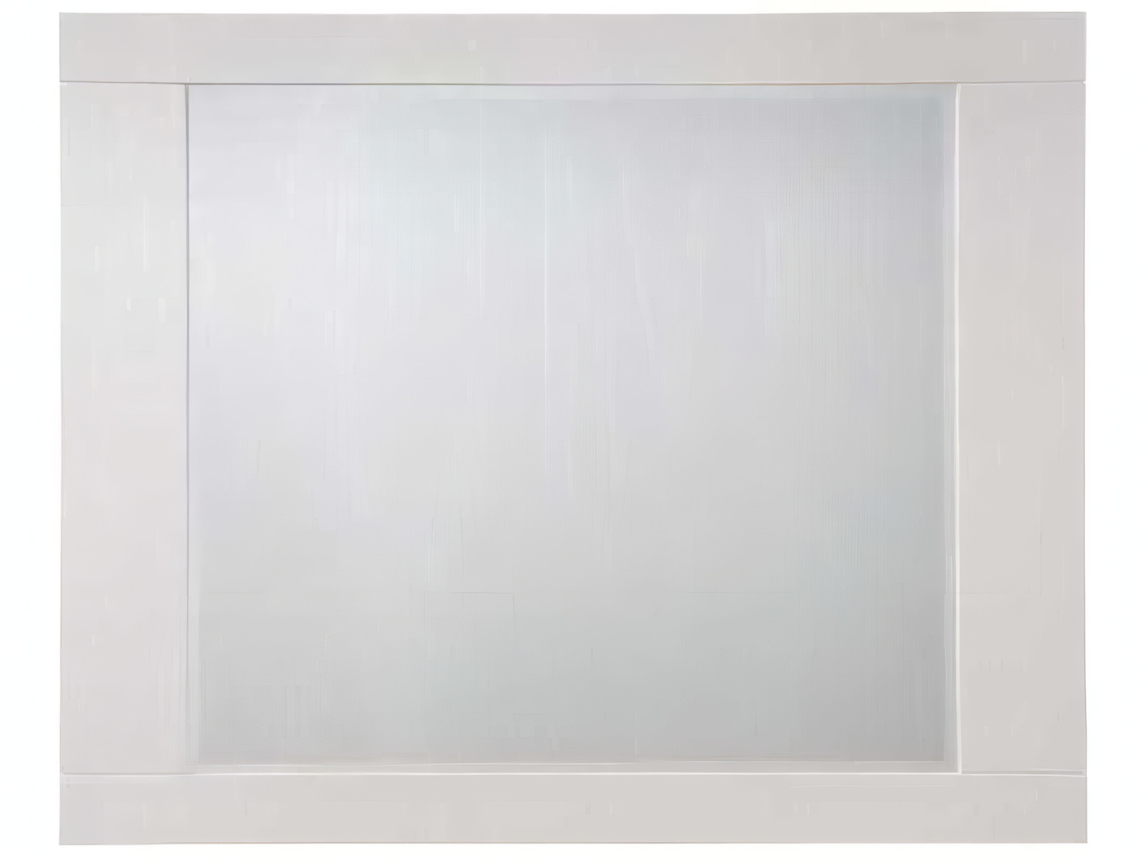 Acme Furniture Naima White High Gloss Rectangular Wall Mirror