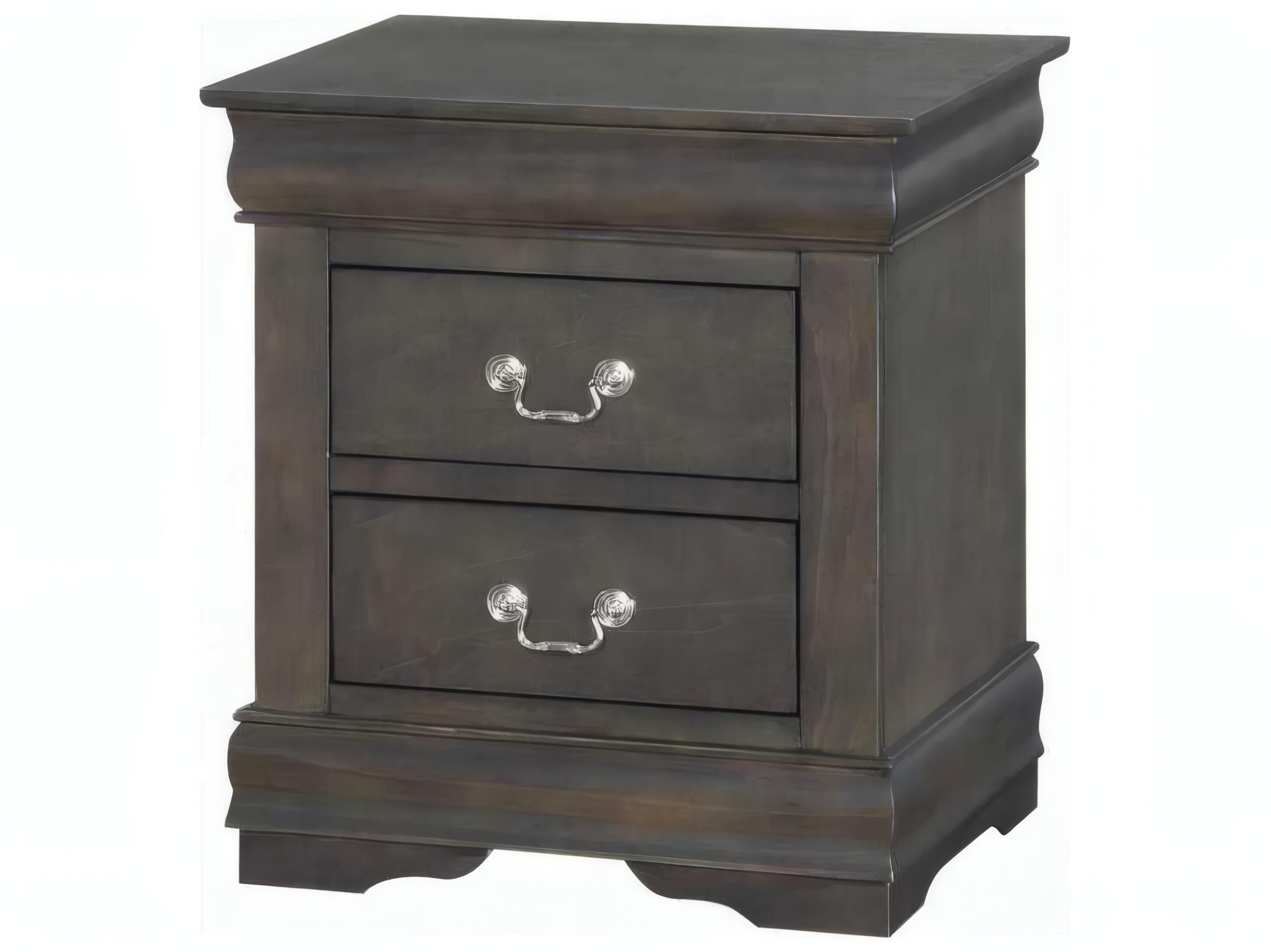 Acme Furniture Louis Philippe 2-Drawers Solid Wood Nightstand
