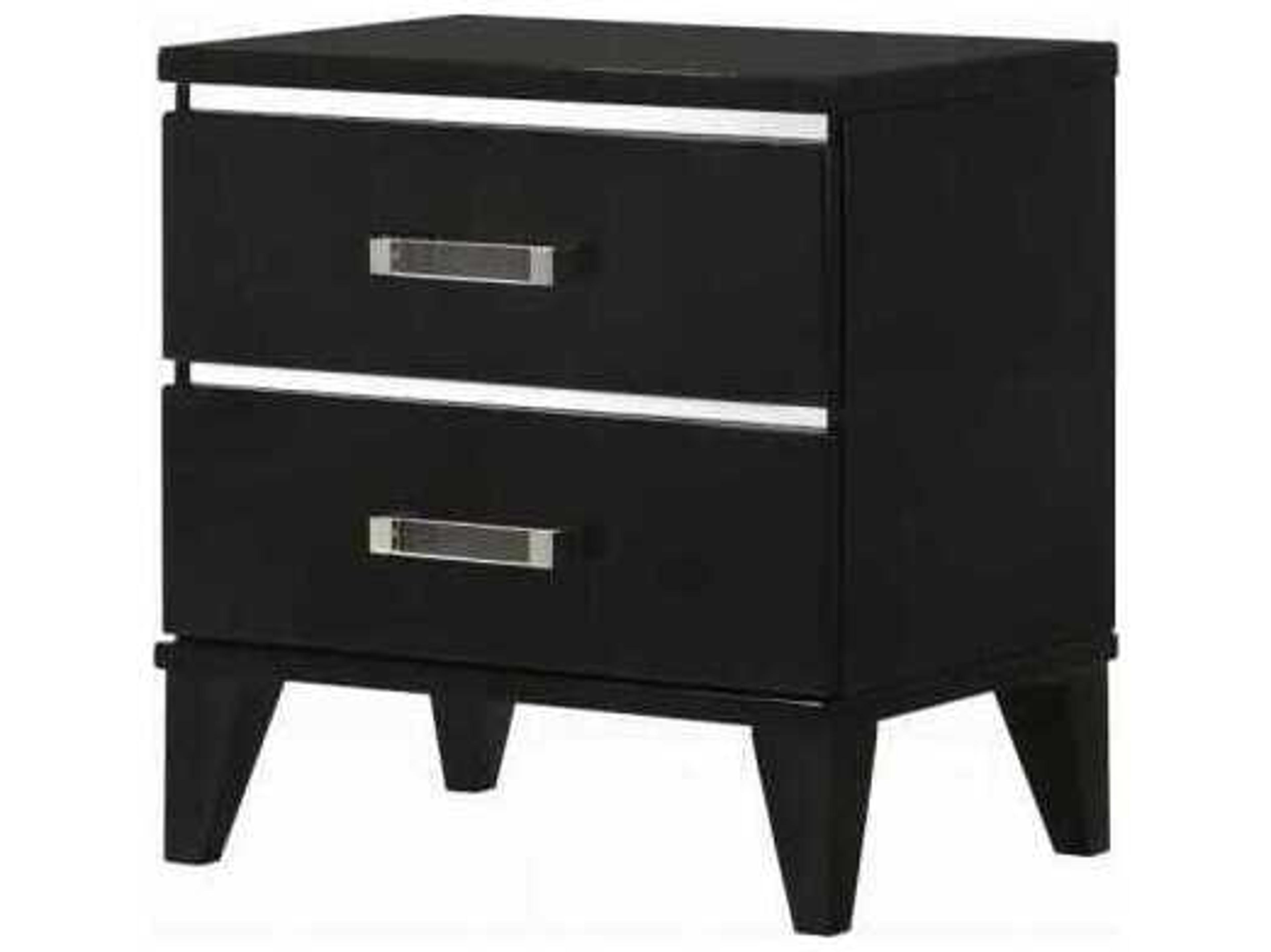 Acme Furniture 2-Drawers Rubberwood Nightstand