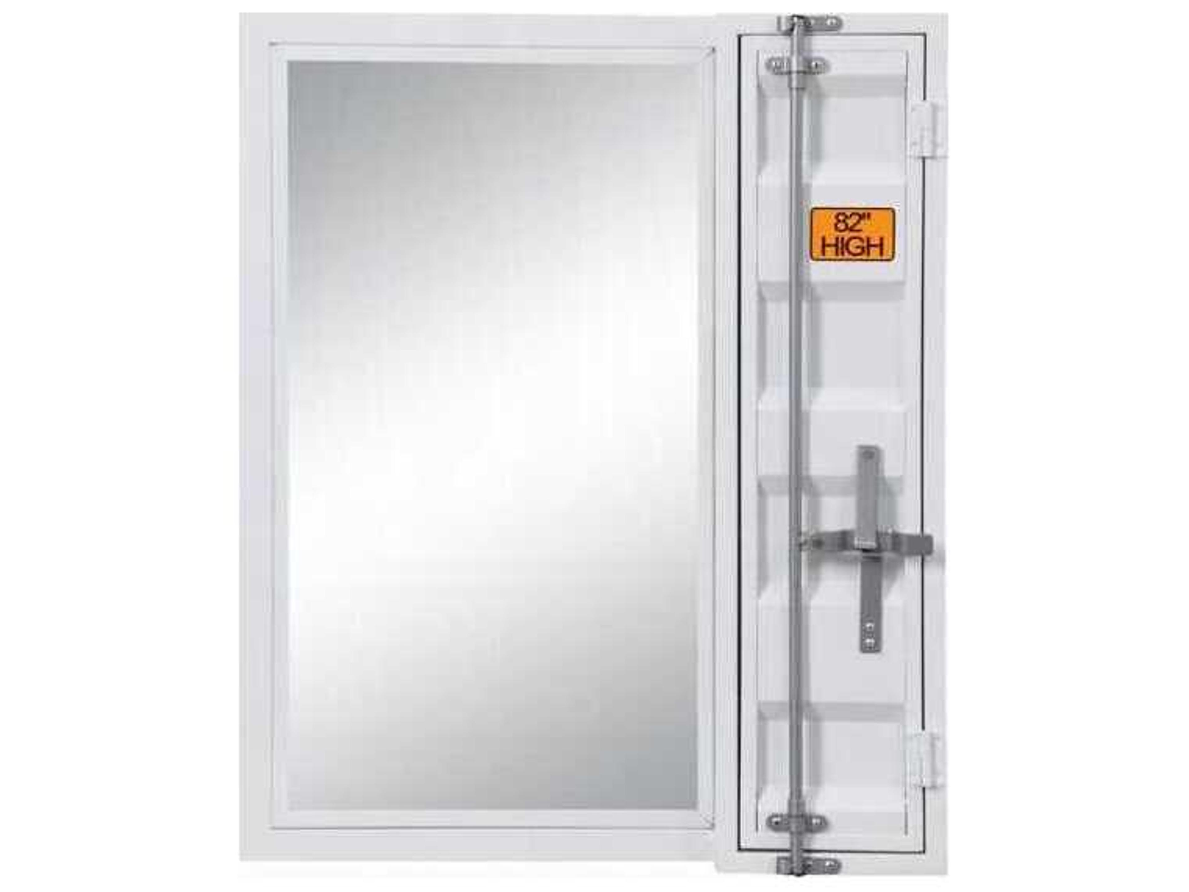 Acme Furniture Cargo White Reactangular Vanity Mirror