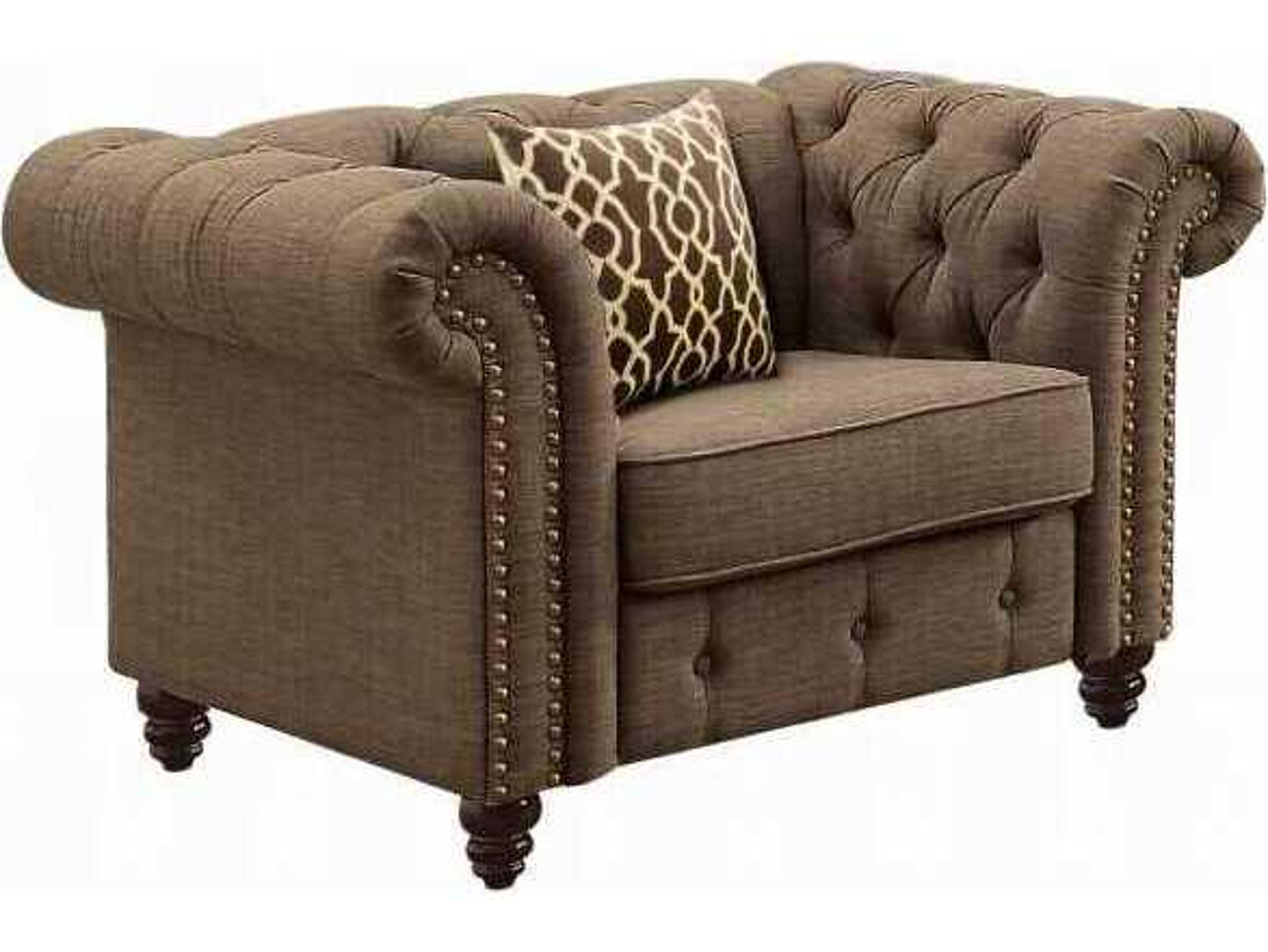 Aurelia Brown Accent Chair