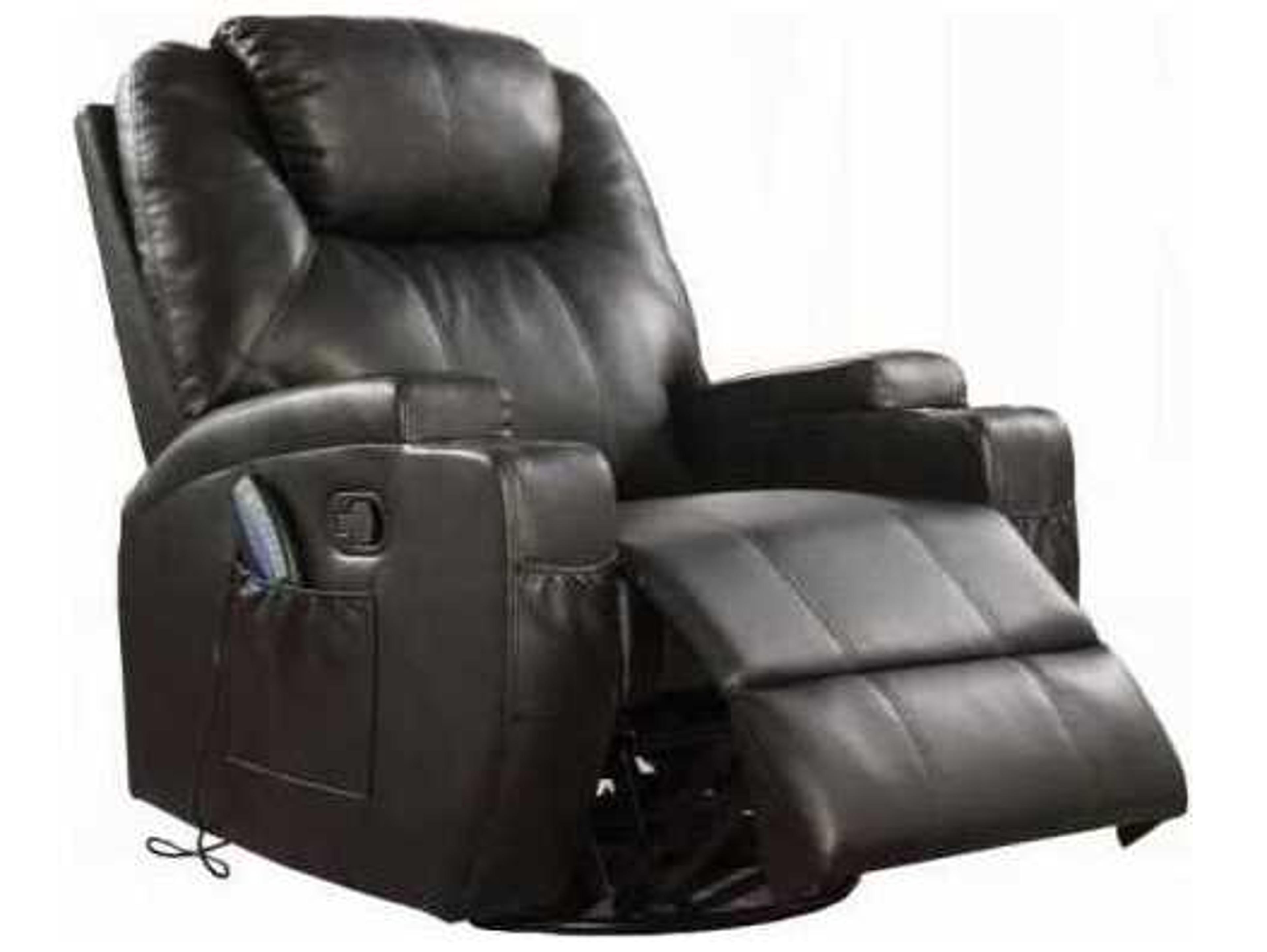 Acme Furniture Waterlily Swivel Black Faux Leather Chair