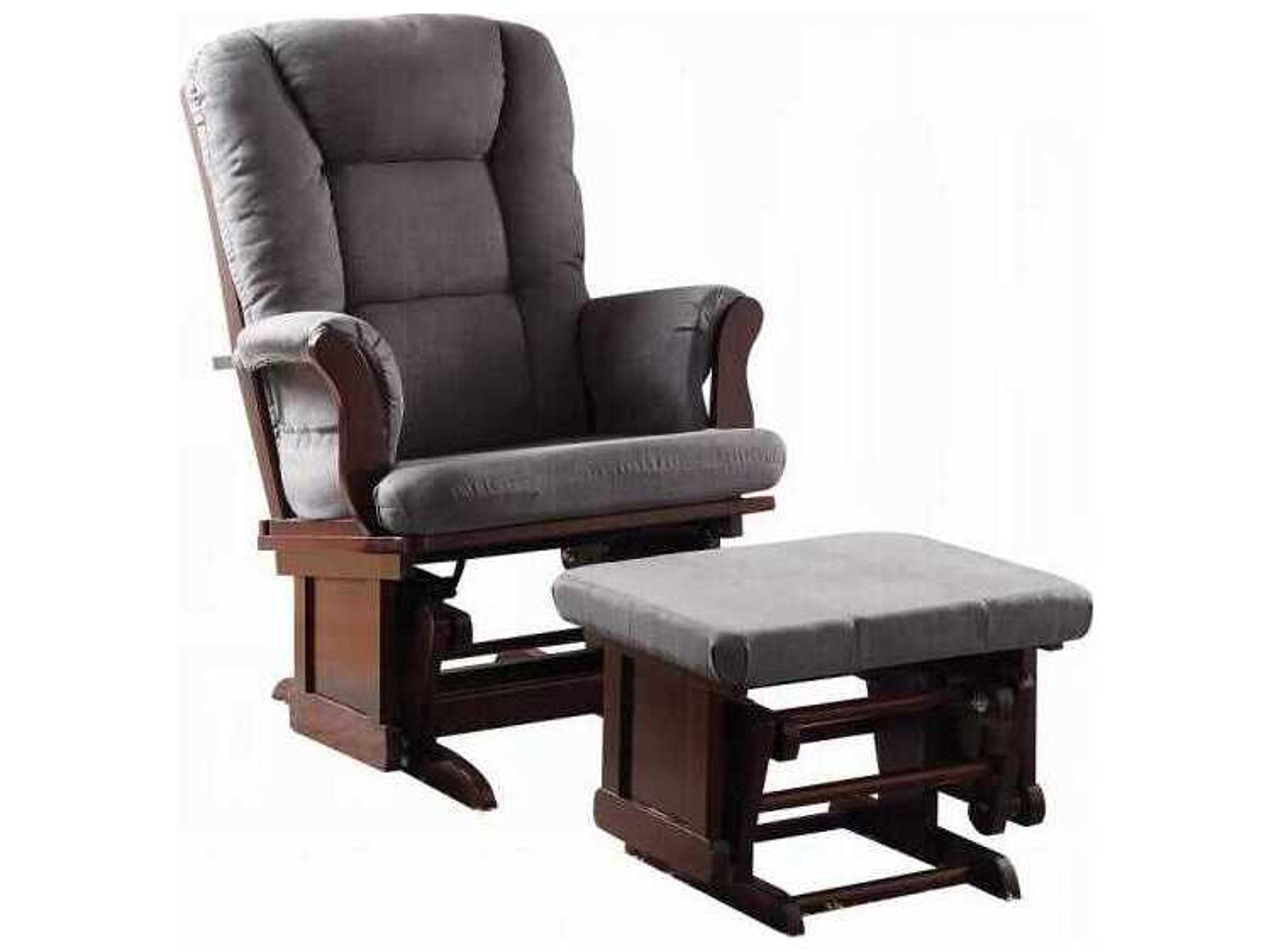 Acme Furniture Chair and Ottoman Set