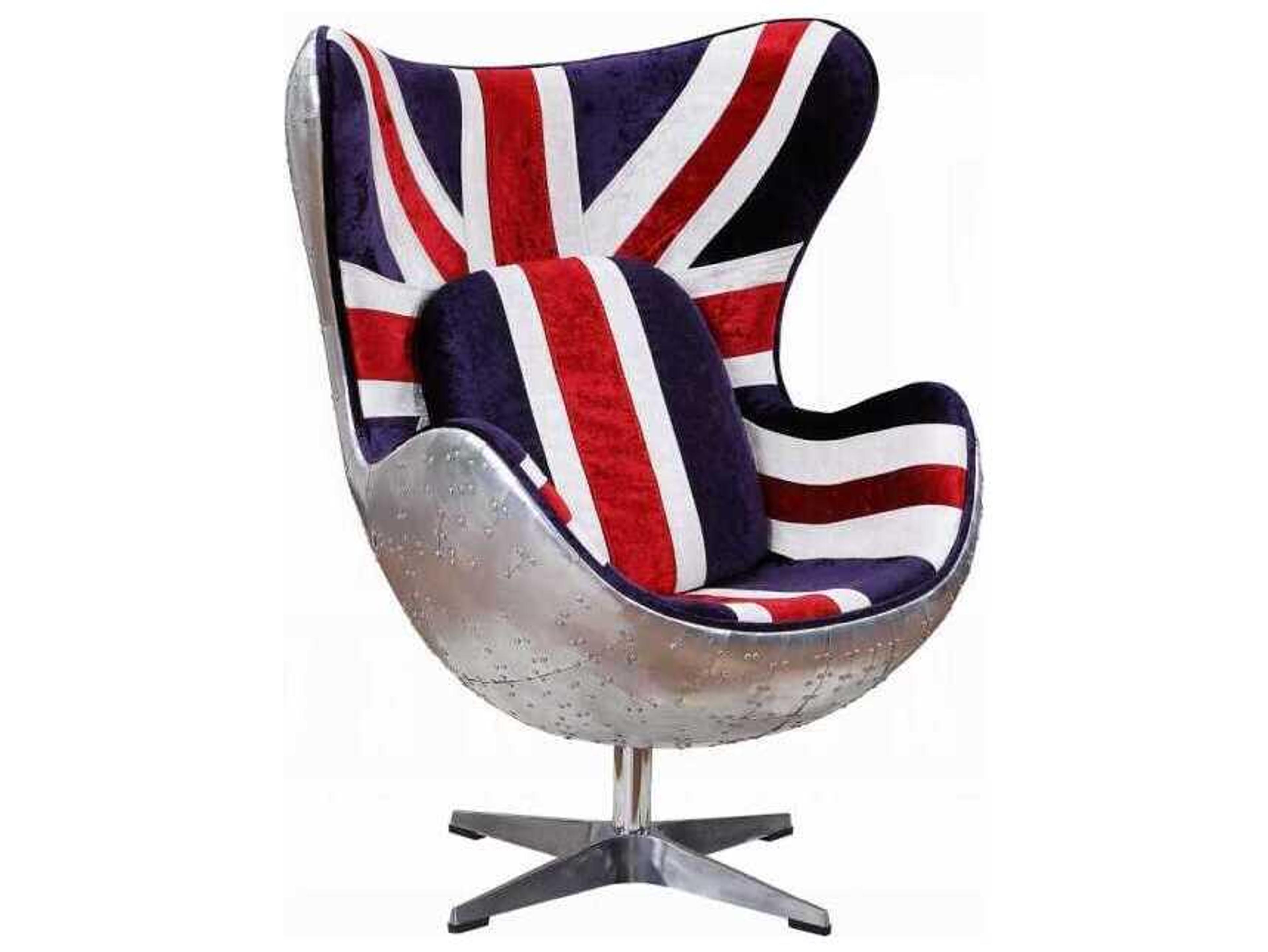 Acme Furniture Brancaster Swivel Silver Accent Chair