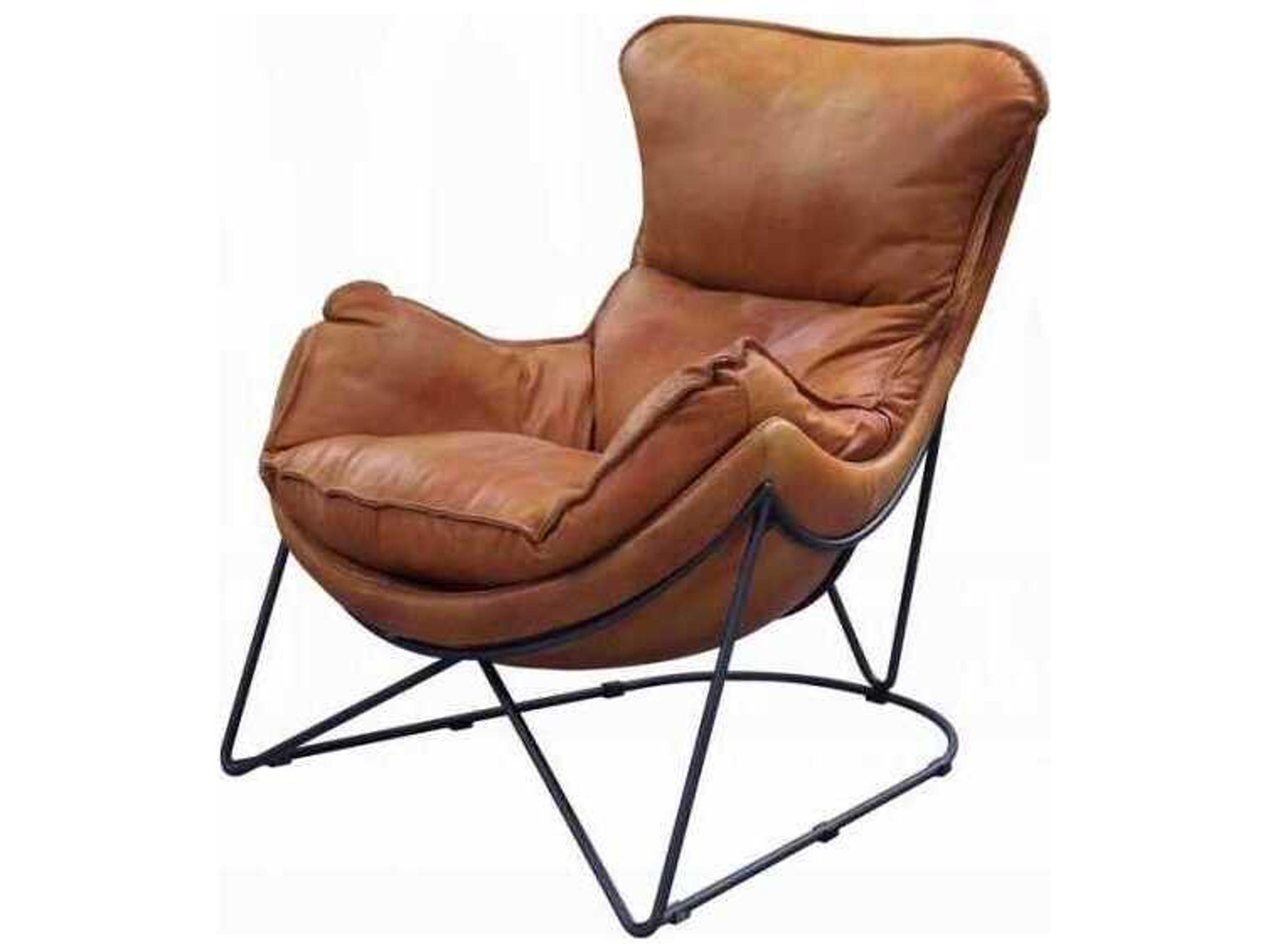 Acme Furniture Brown Leather Accent Chair