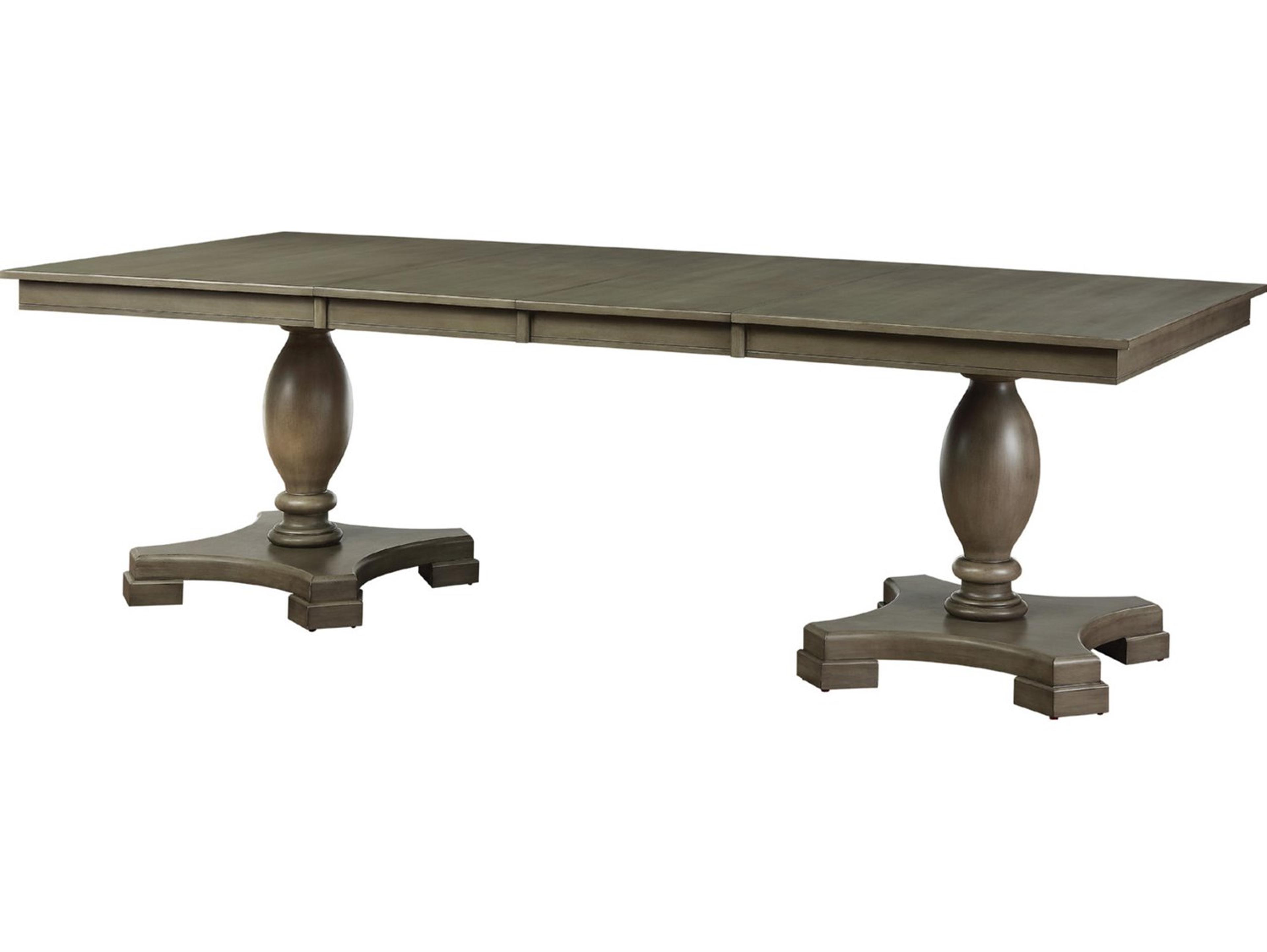 Acme Furniture Waylon Rectangular Wood Gray Oak Dining Table