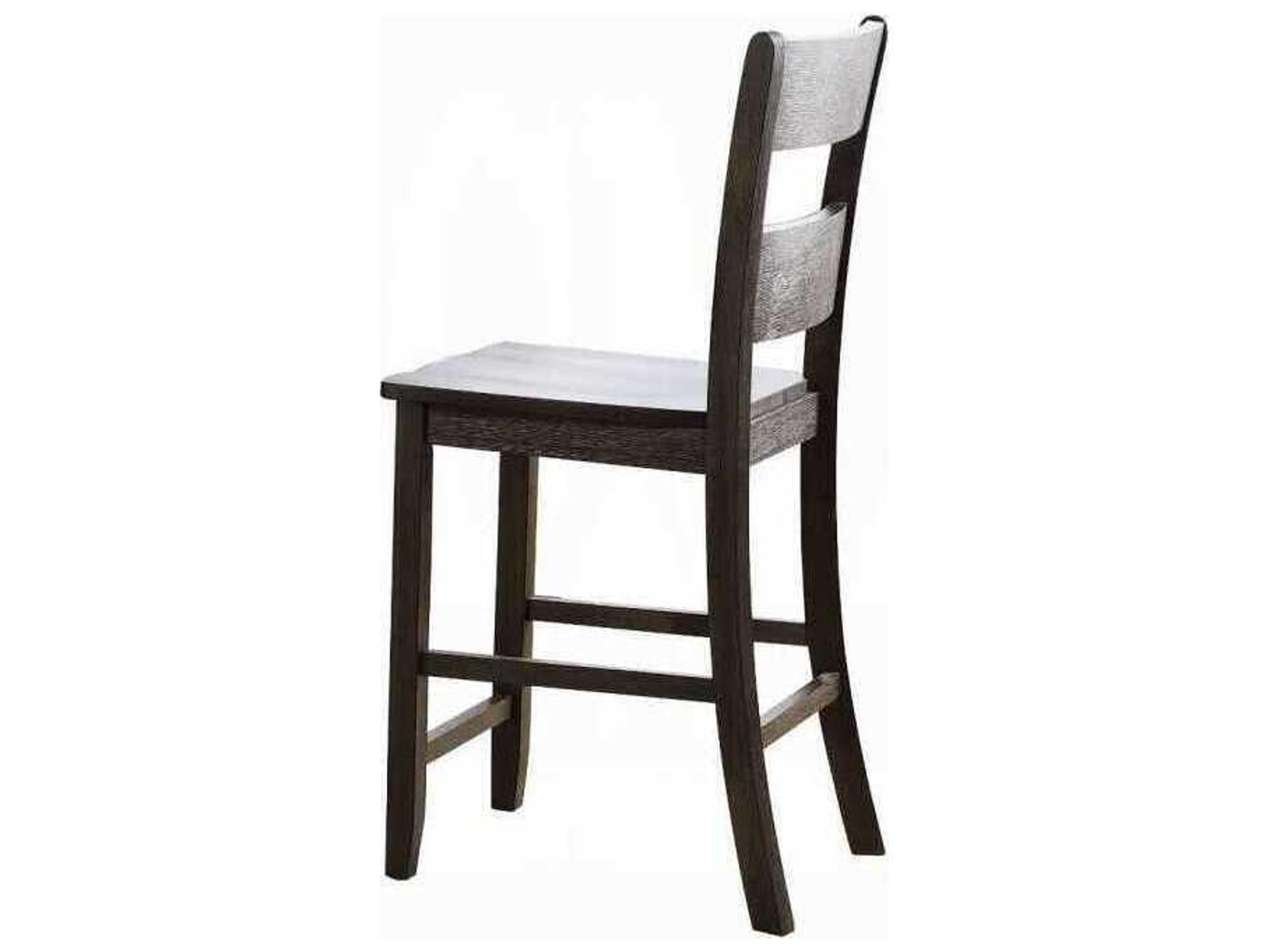 Acme Furniture Haddie Distressed Walnut Acacia Wood Counter Stool