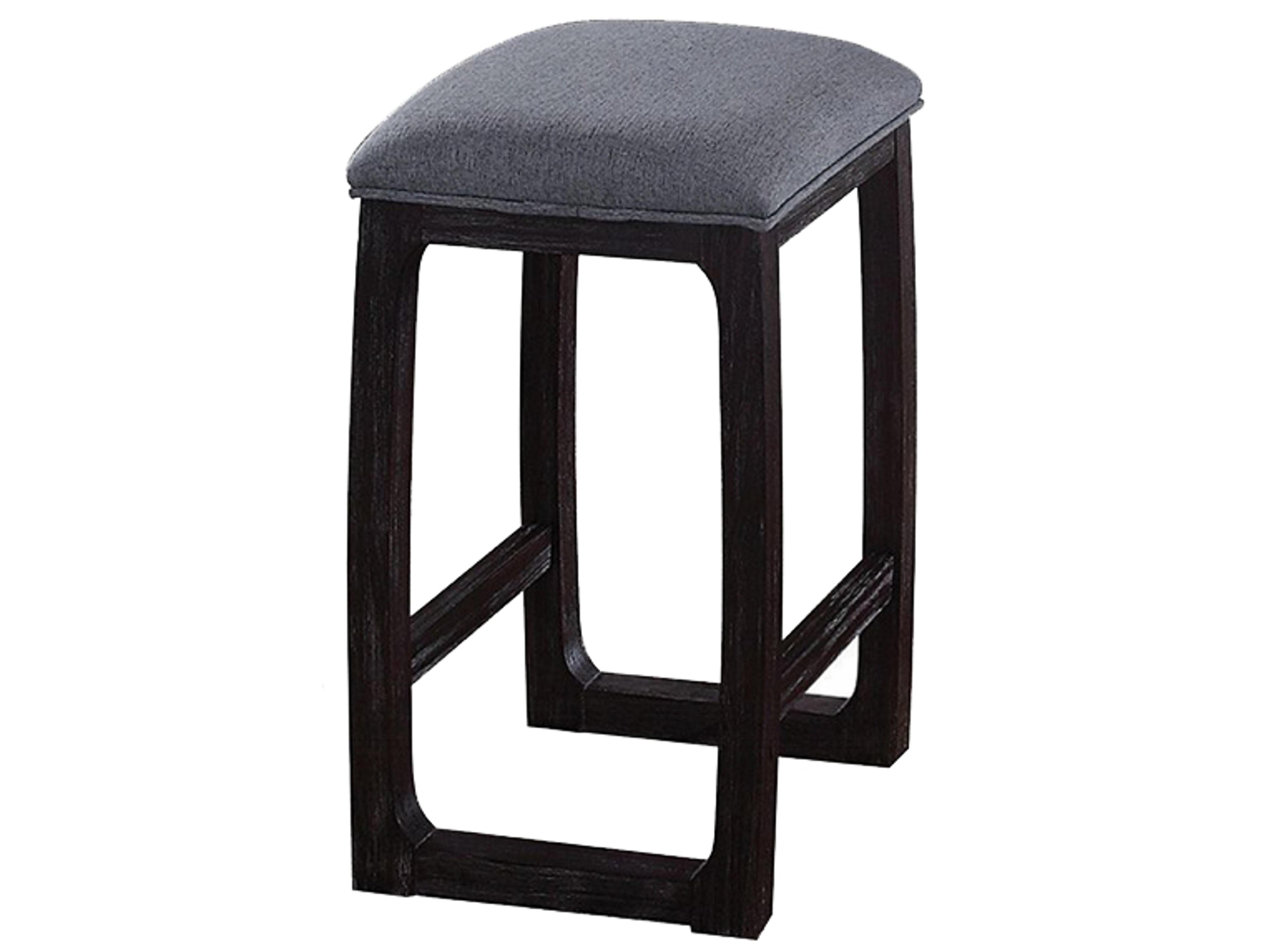 Acme Furniture Fabric Weathered Espresso Upholstered Counter Stool