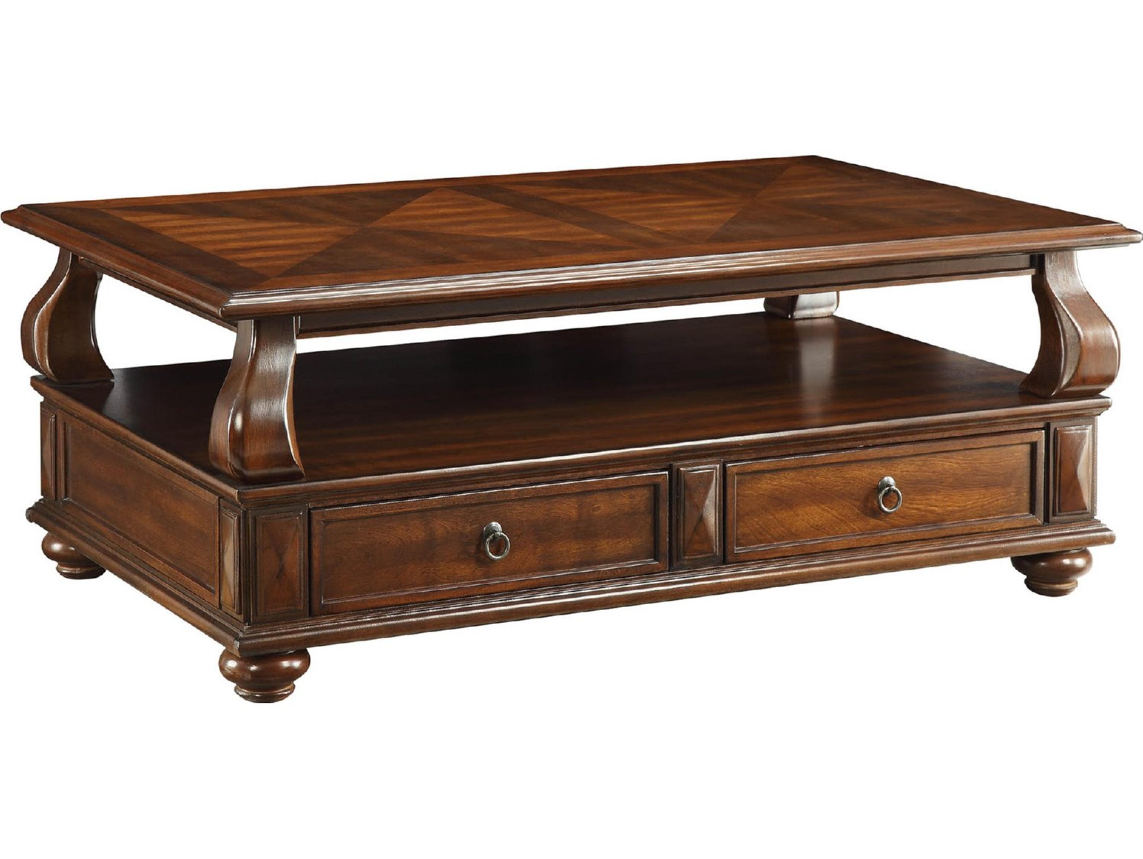 Acme Furniture Amado Rectangular Wood Walnut Coffee Table