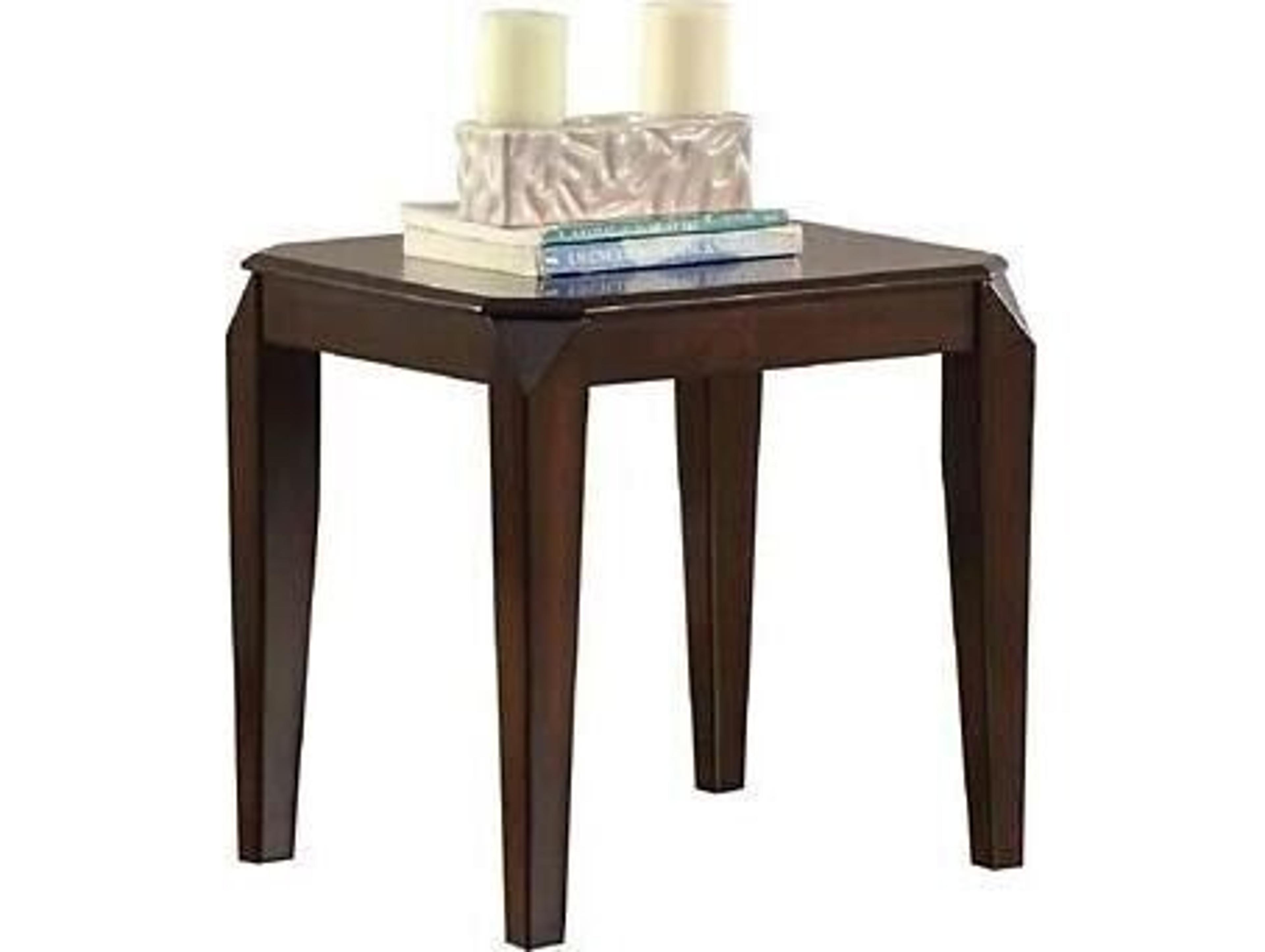 Docila Square Wood Walnut End Table