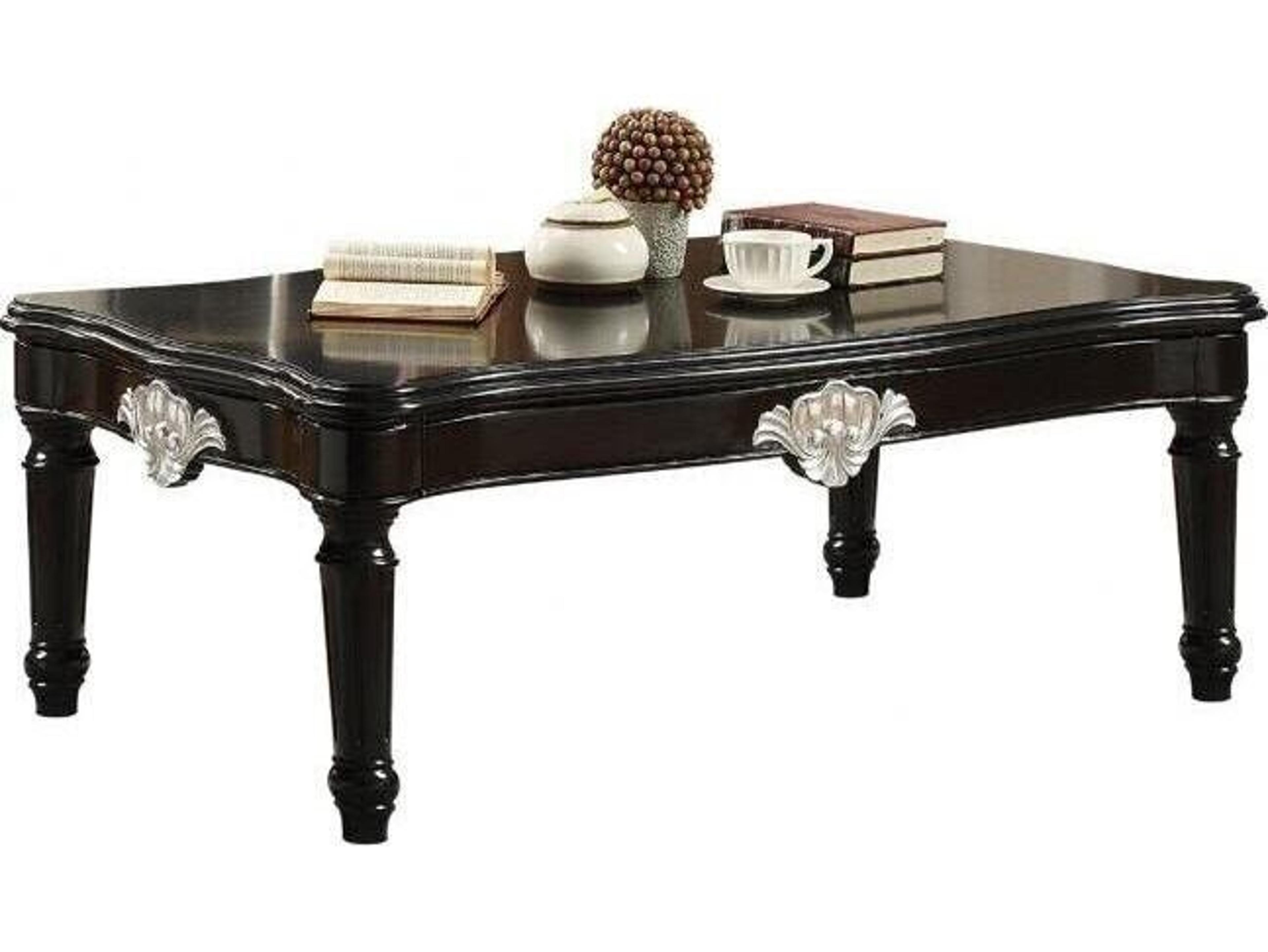Acme Furniture Ernestine Rectangular Wood Black Coffee Table