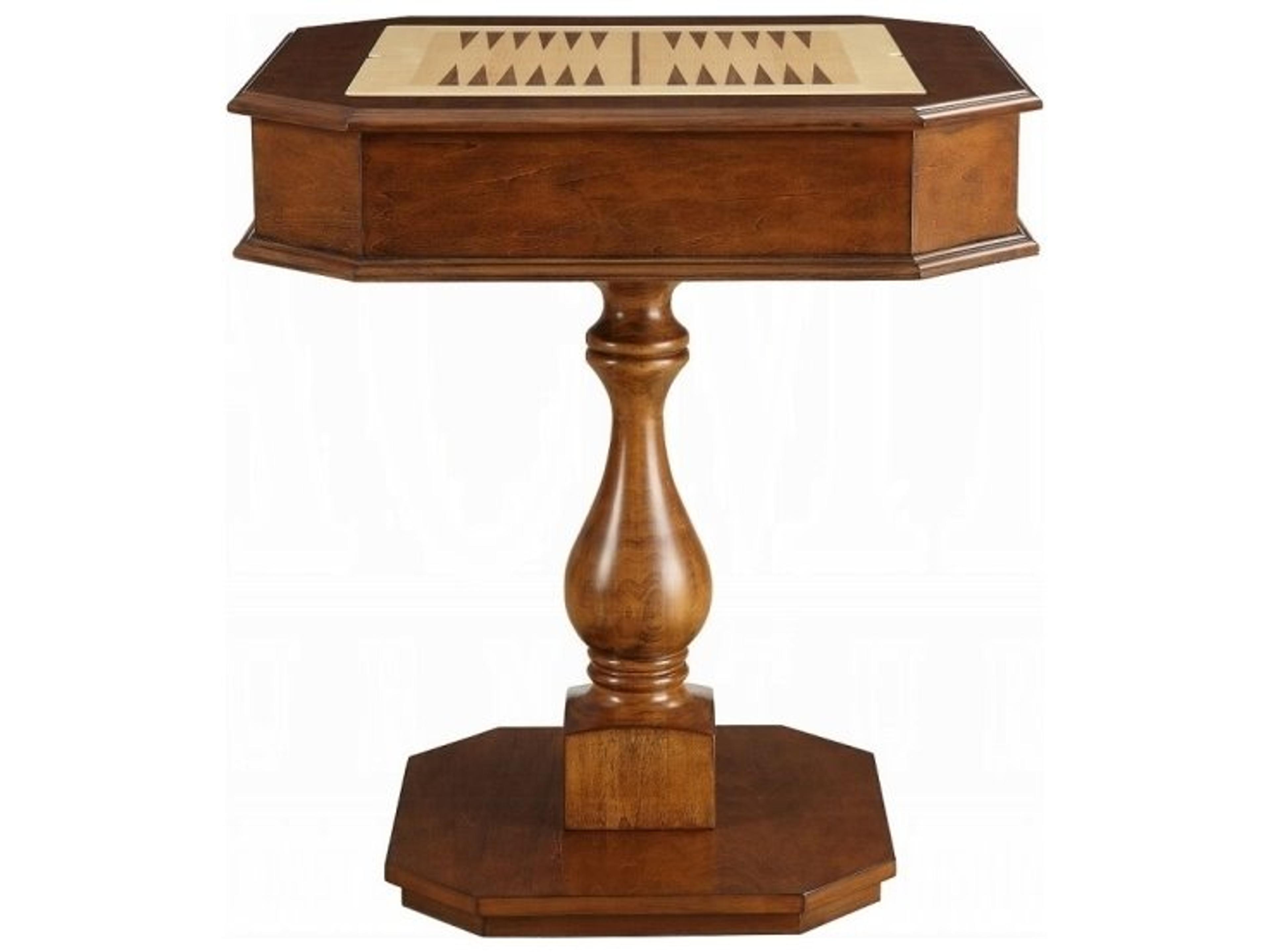 Acme Furniture Bishop Brown Solid Wood Cherry Game Table
