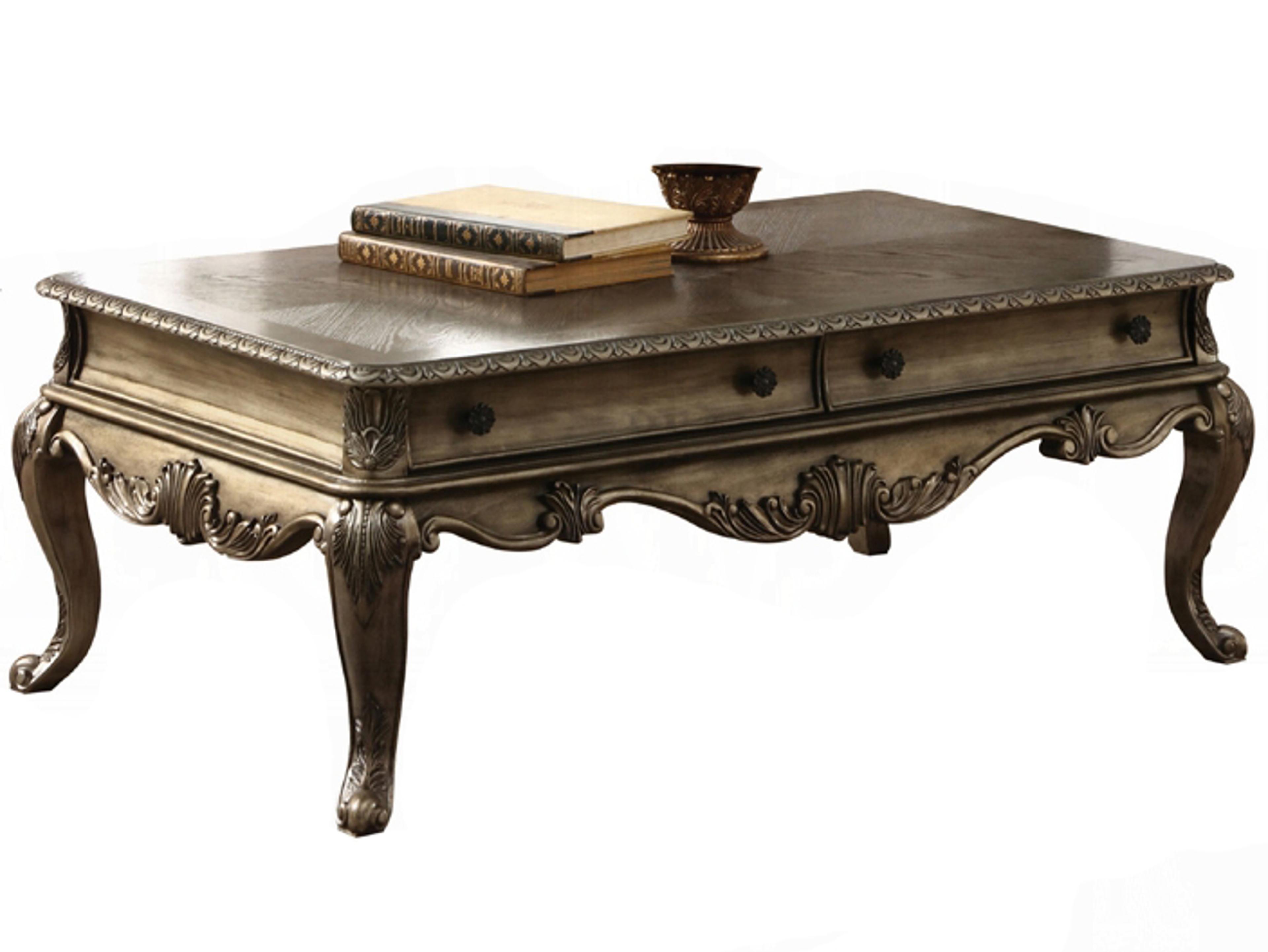 Acme Furniture Ragenardus Rectangular Wood Vintage Oak Coffee Table