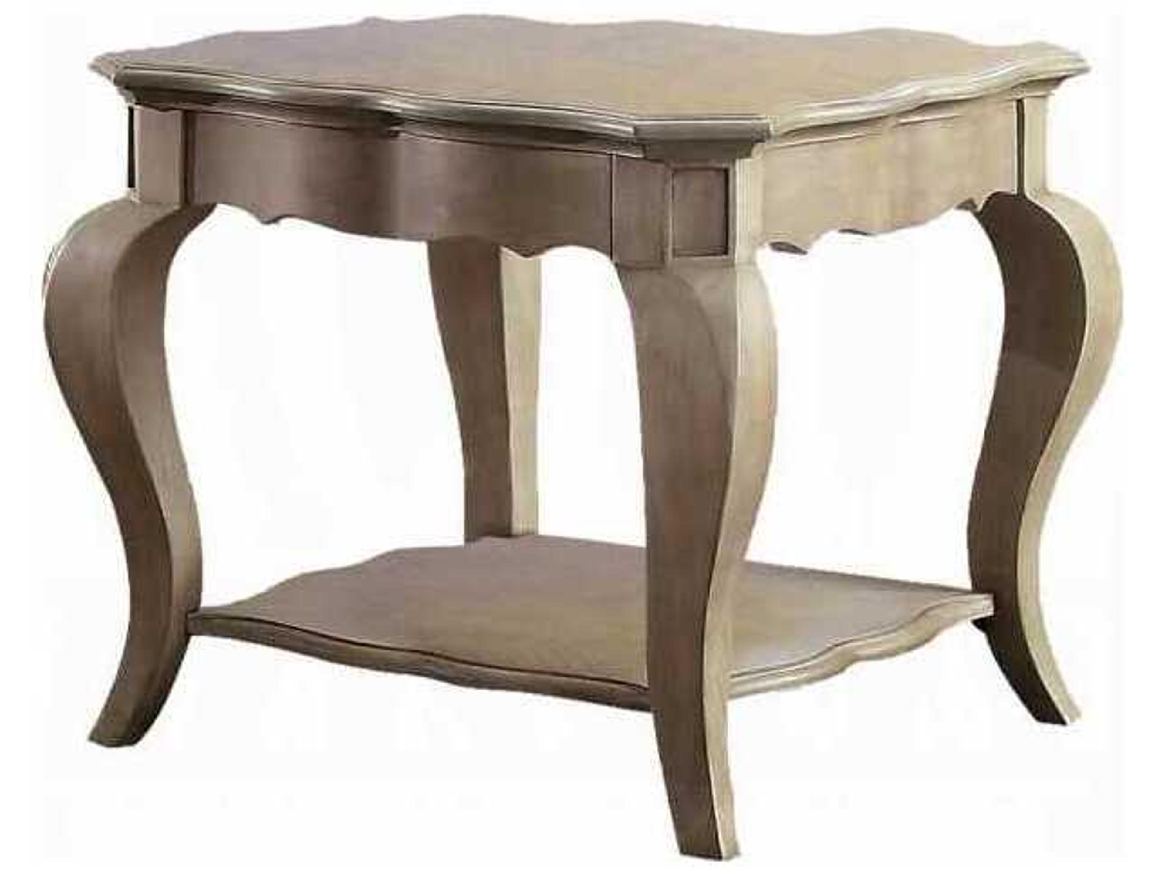 Acme Furniture Chelmsford Wood Antique Taupe End Table