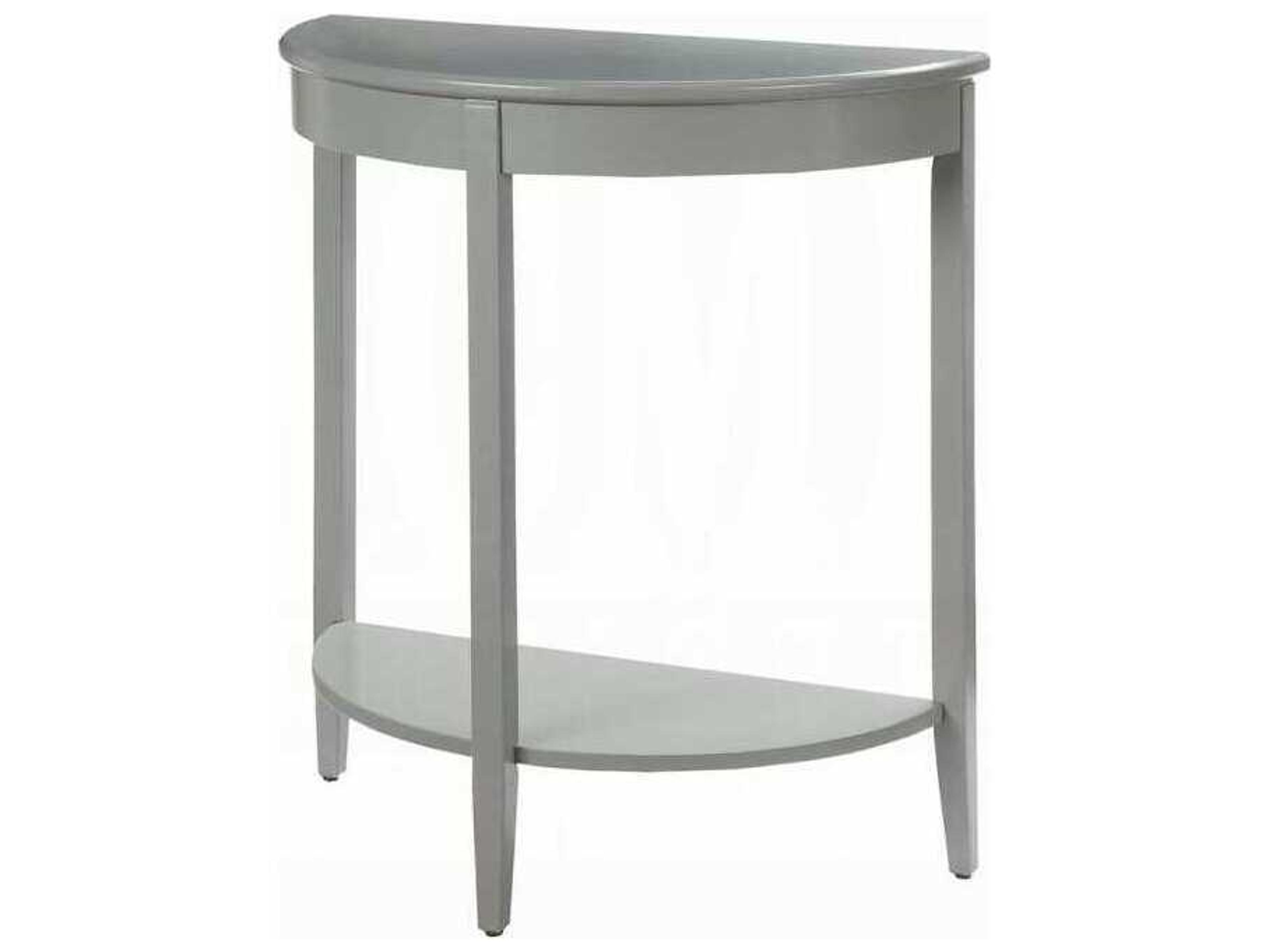 Acme Furniture Justino Demilune Wood Gray Console Table