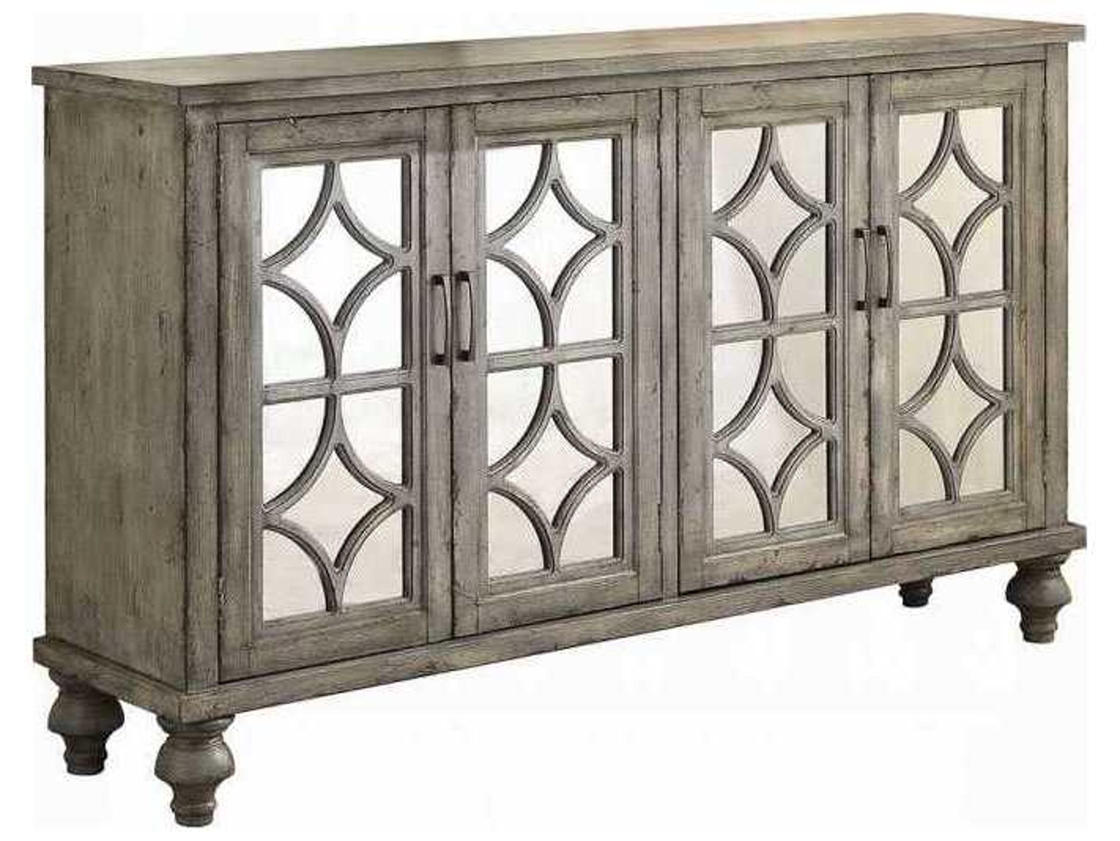 Acme Furniture Velika Weathered Gray Beige Rubberwood Accent Chest