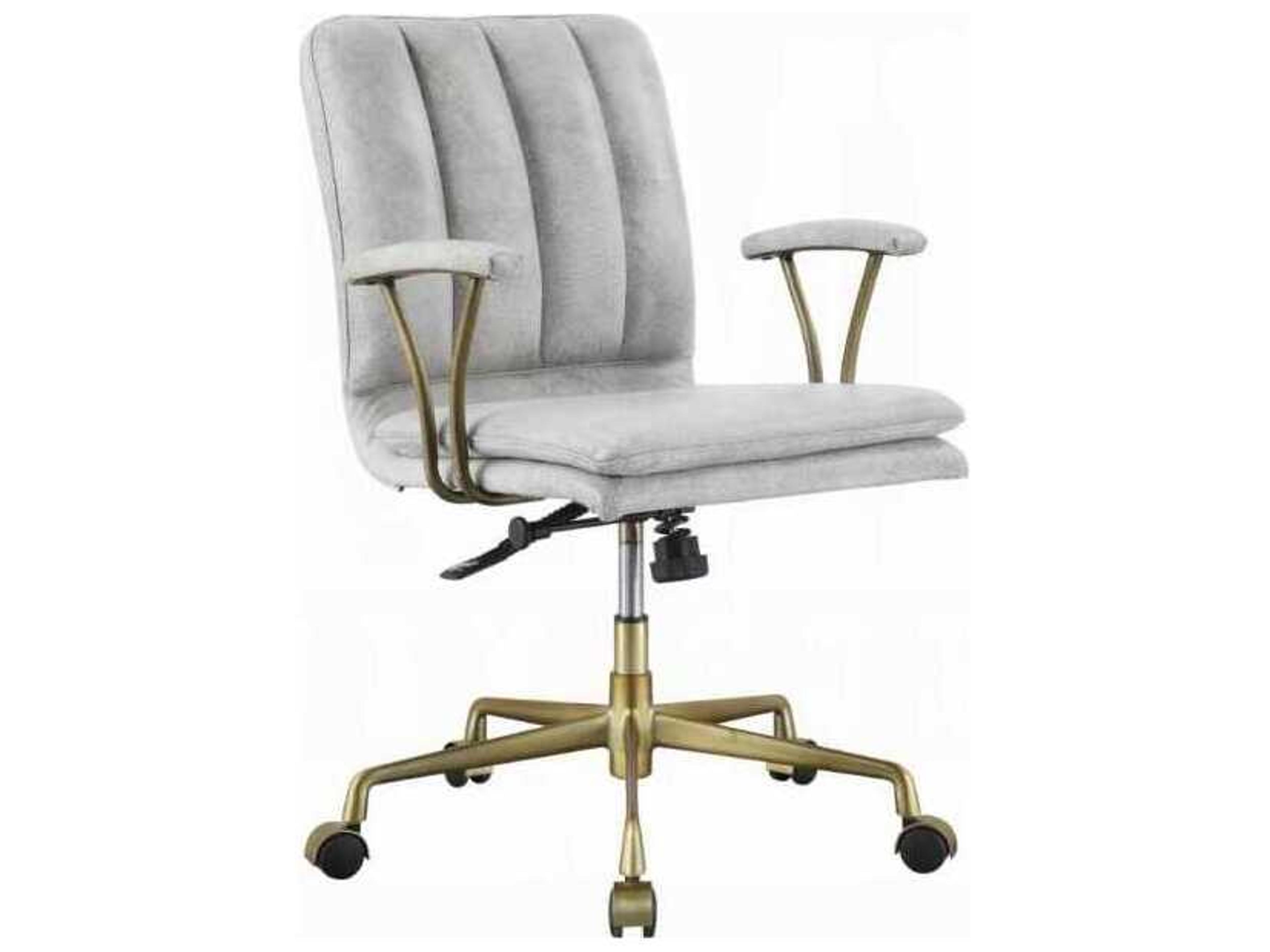 Acme Furniture Leather Adjustable Swivel Computer Office Chair