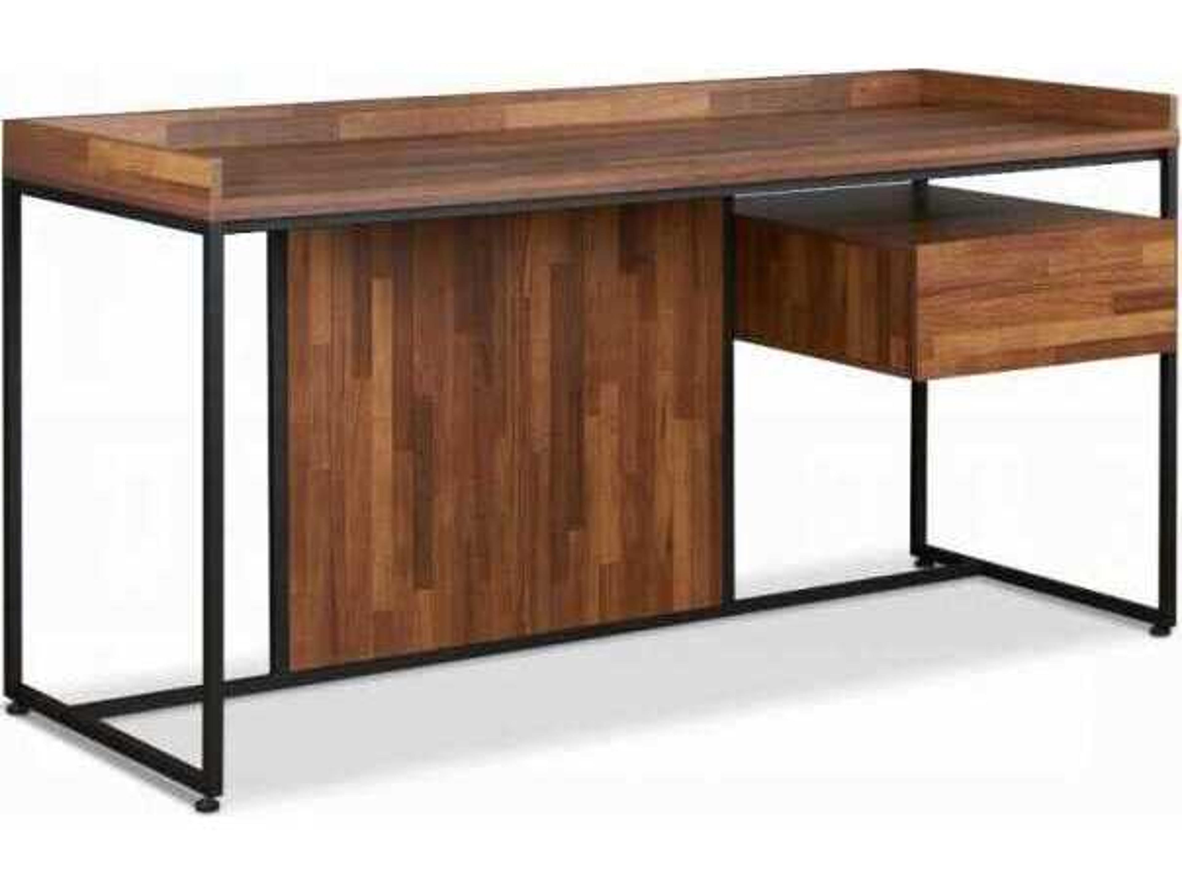 Acme Furniture Walnut Sandy Black Brown Writing Desk
