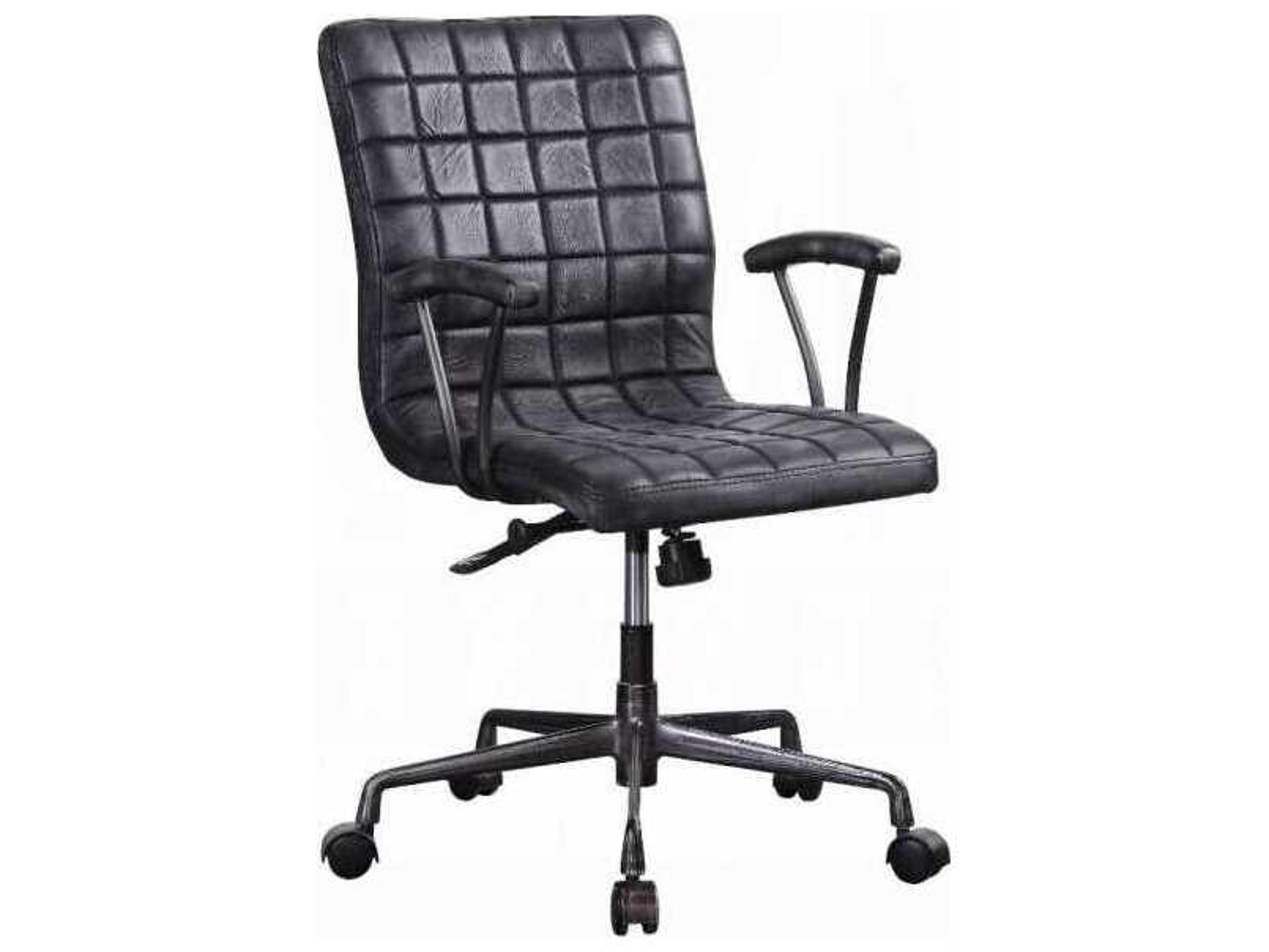 Acme Furniture Leather Adjustable Swivel Computer Office Chair