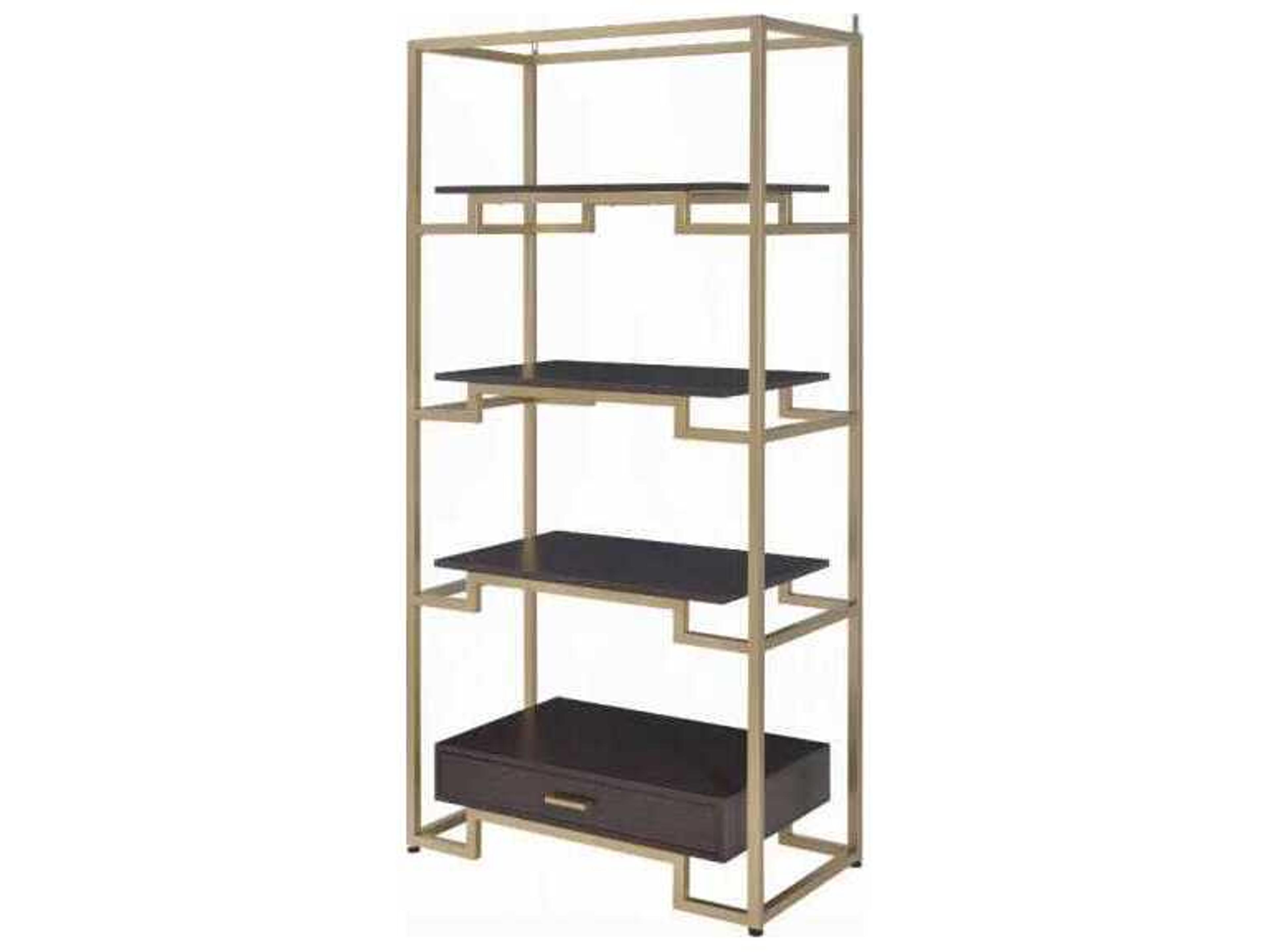 Acme Furniture Yumia Gold Walnut Bookcase