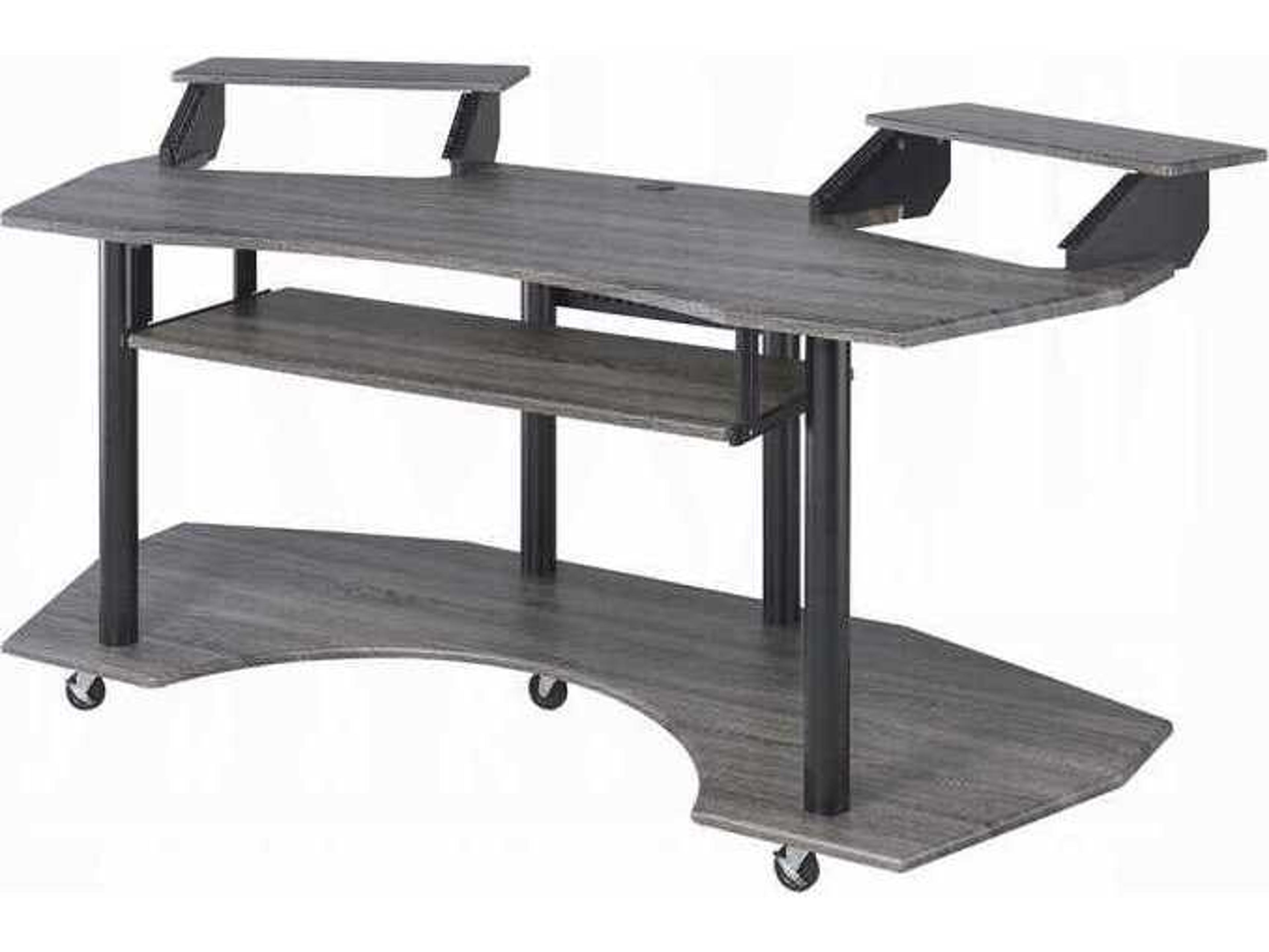 Acme Furniture Eleazar Black Oak Computer Desk