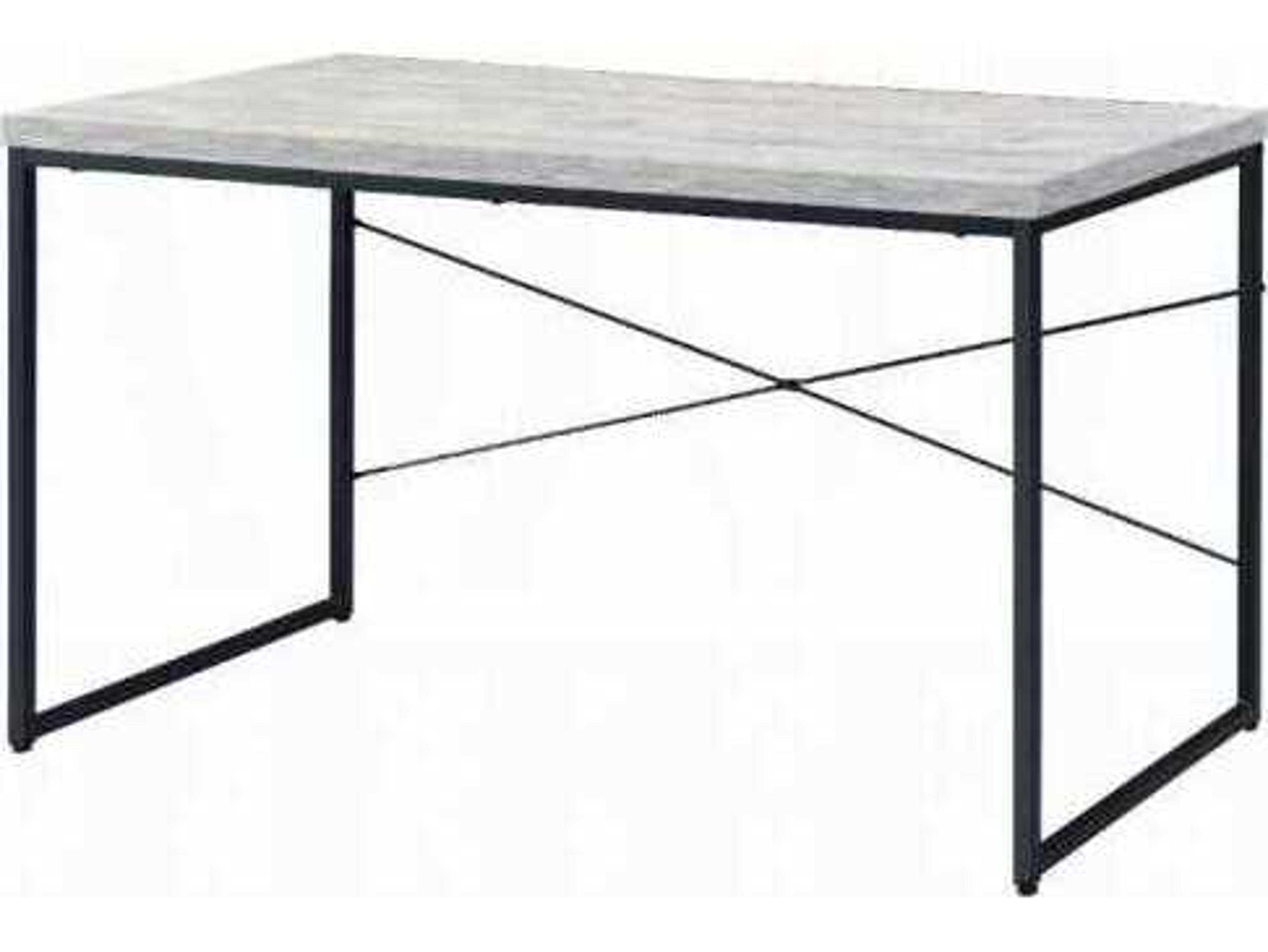 Acme Furniture Bob Antique White Black Writing Desk