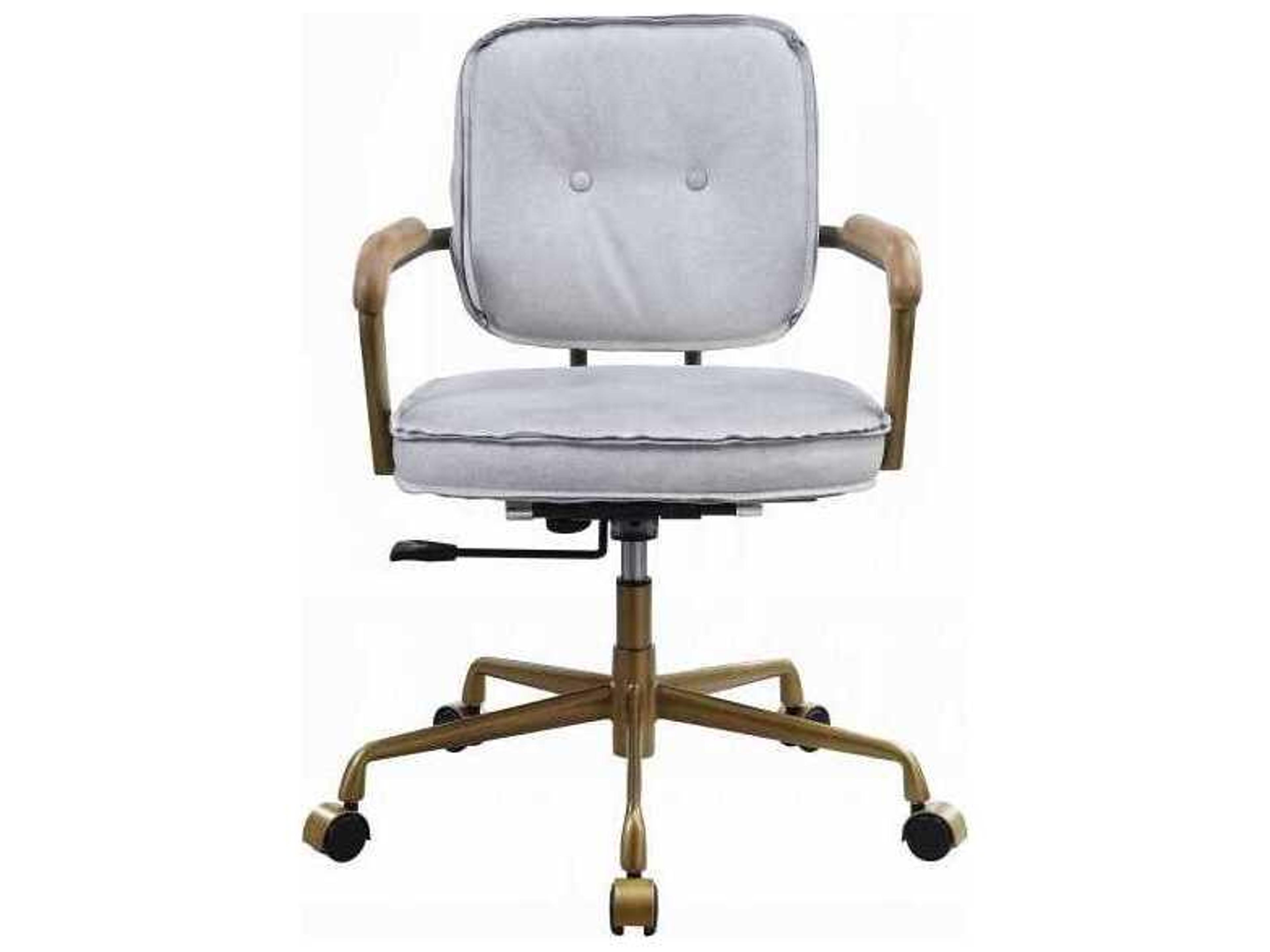 Acme Furniture Siecross Leather Adjustable Swivel Computer Office Chair
