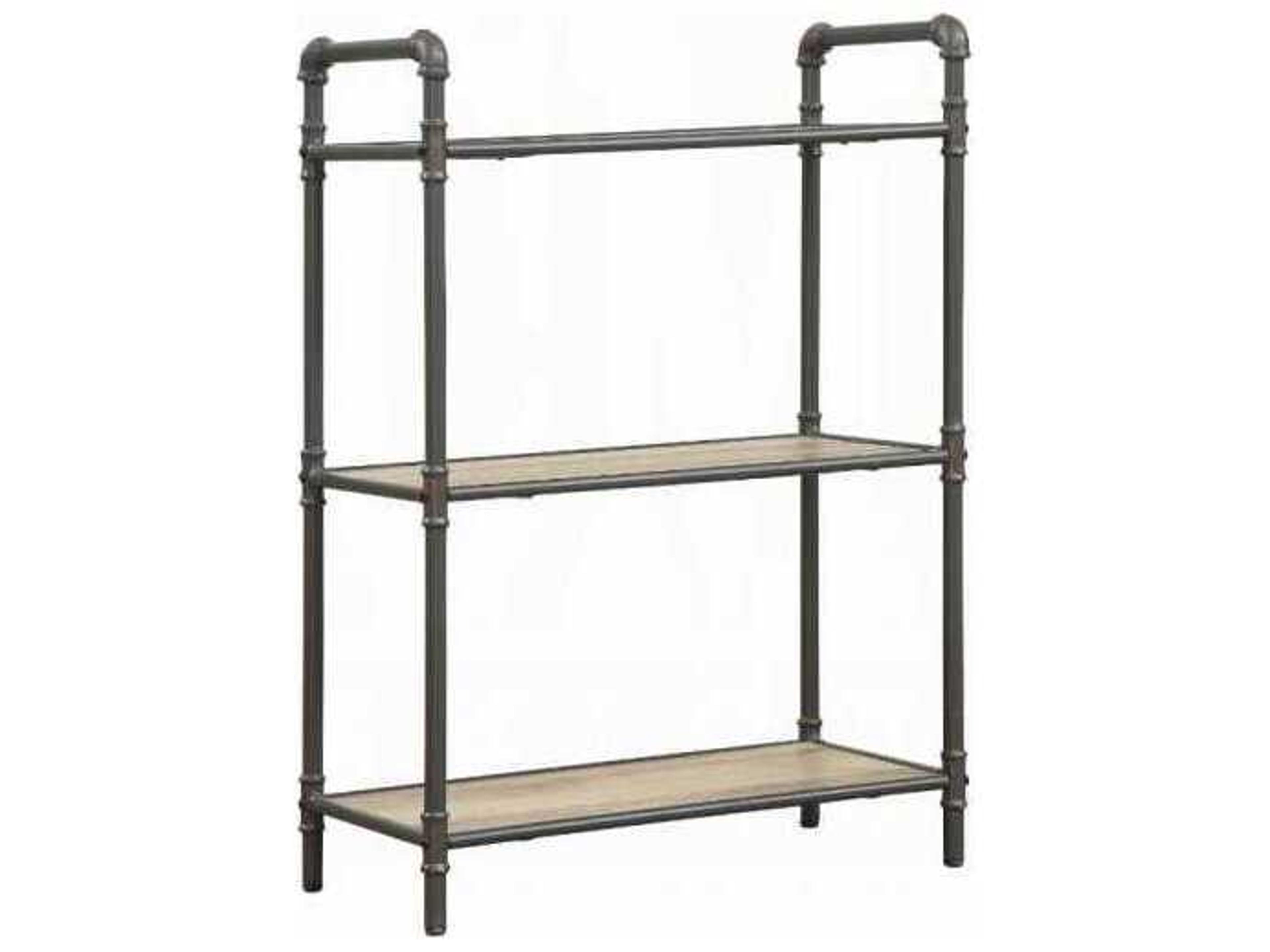 Acme Furniture Itzel Antique Oak Sandy Gray Bookcase