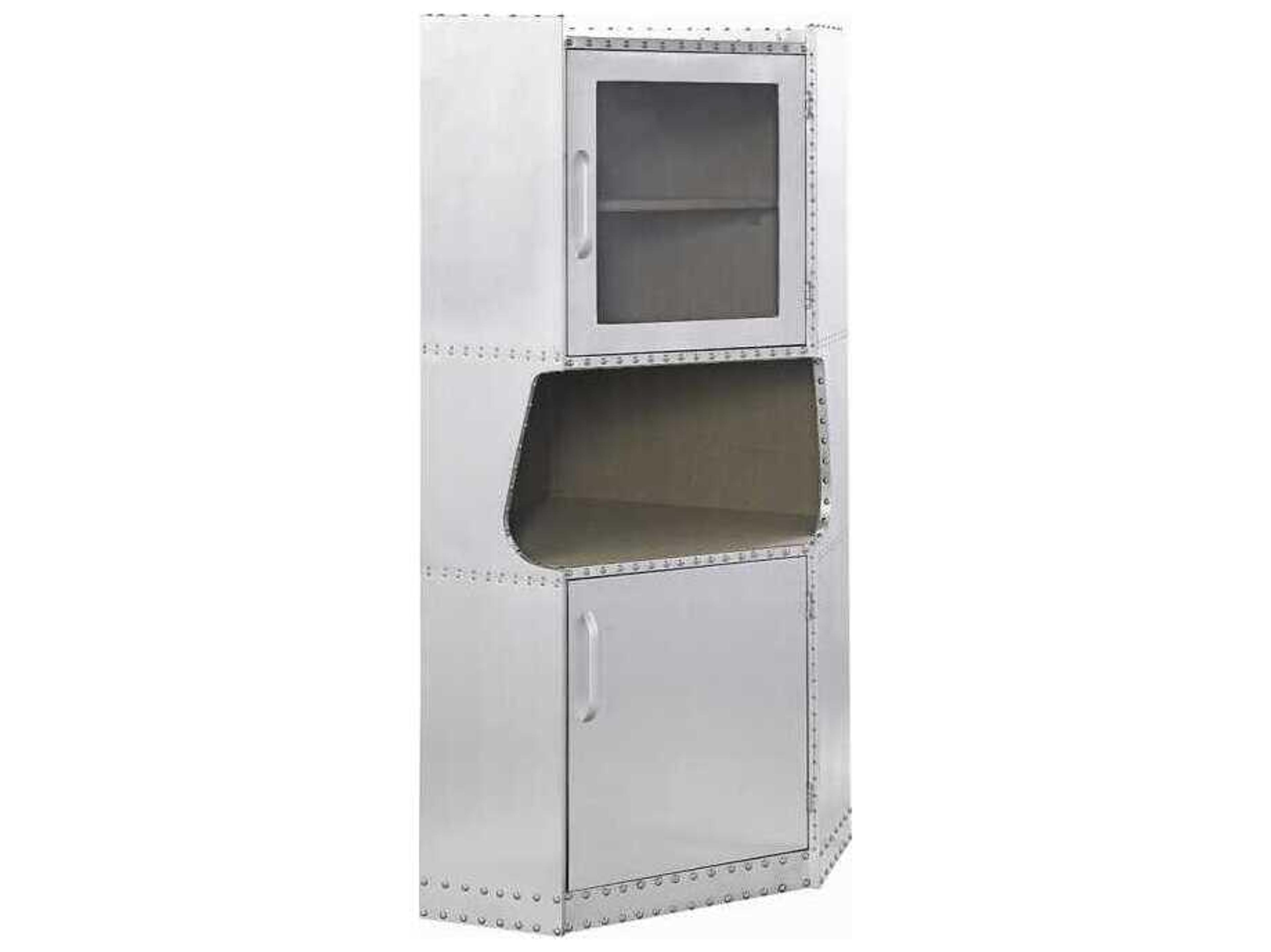 Acme Furniture Brancaster Aluminum Display Cabinet