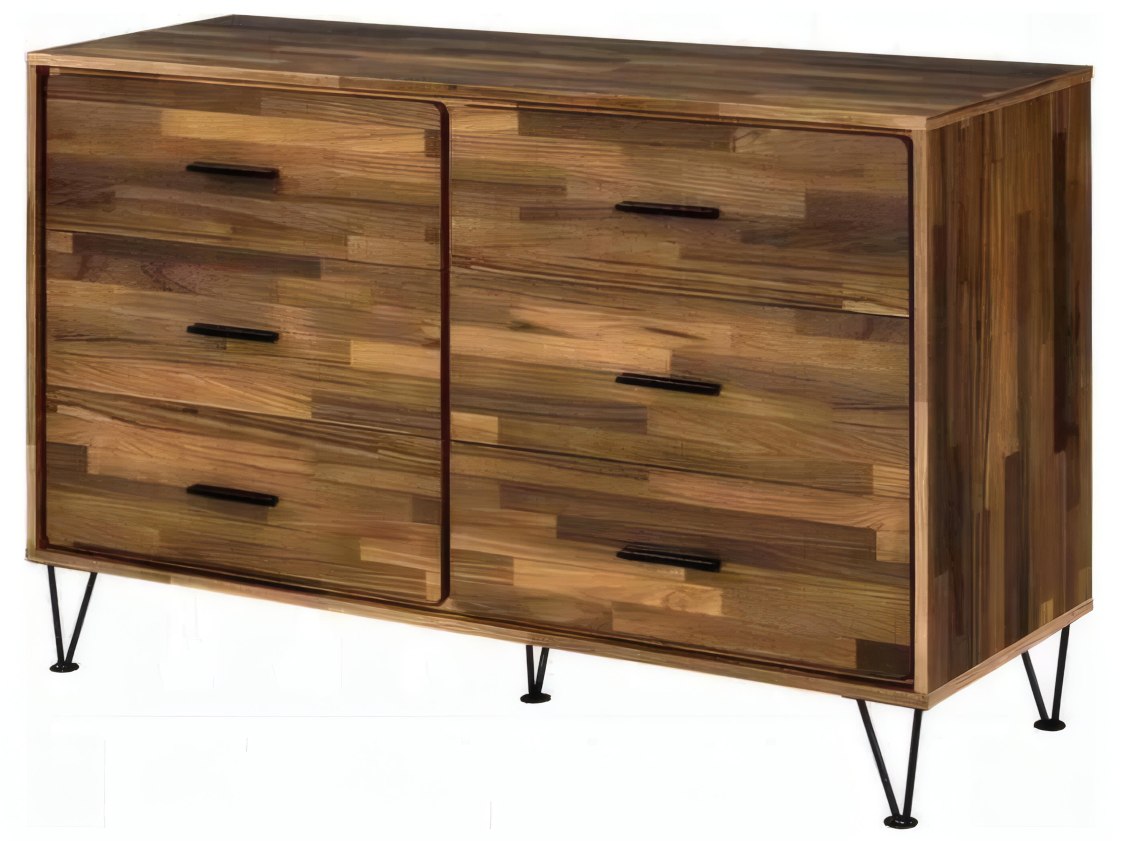 Acme Furniture Hestia 6-Drawers Brown Double Dresser
