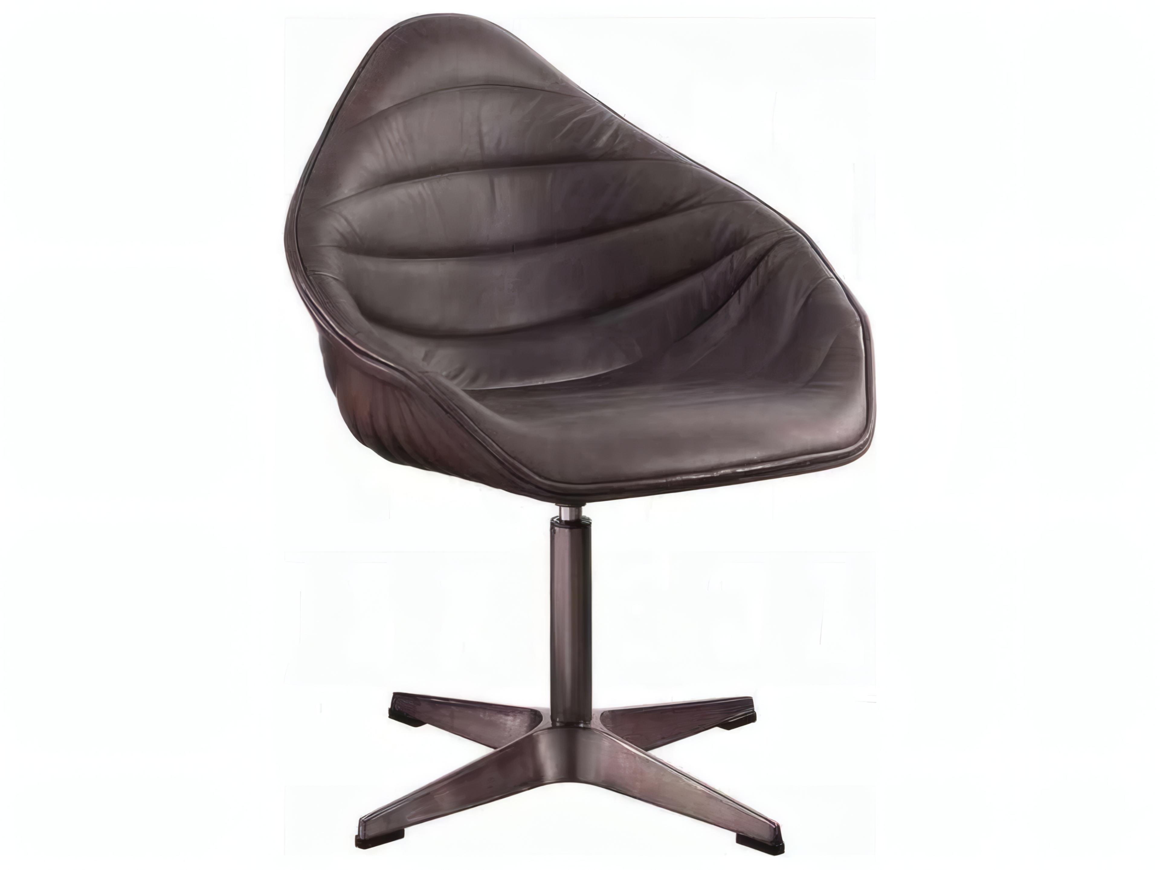 Acme Furniture Swivel Brown Leather Accent Chair