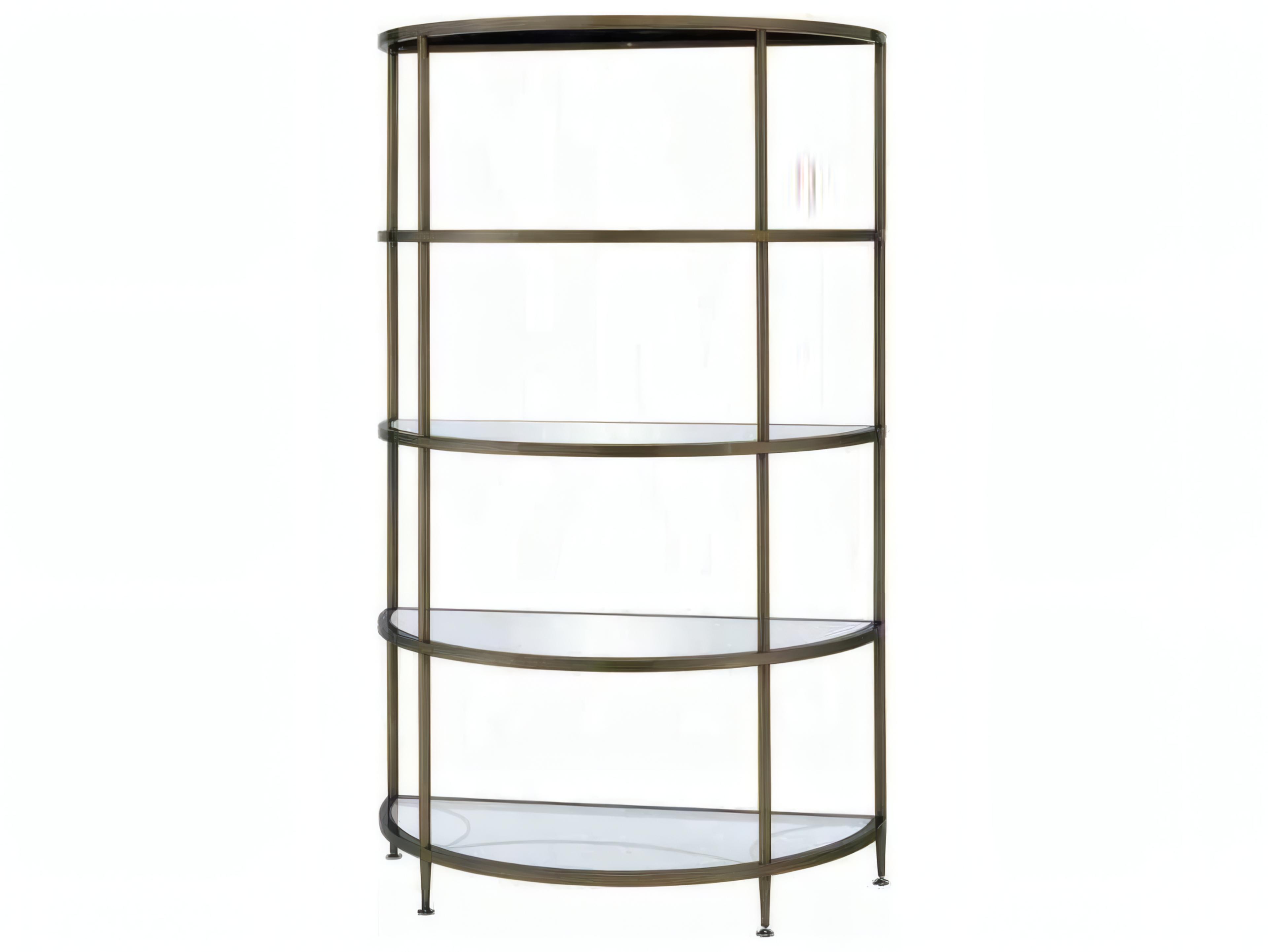 Acme Furniture Aditya Mirrored Antique Brass Rack