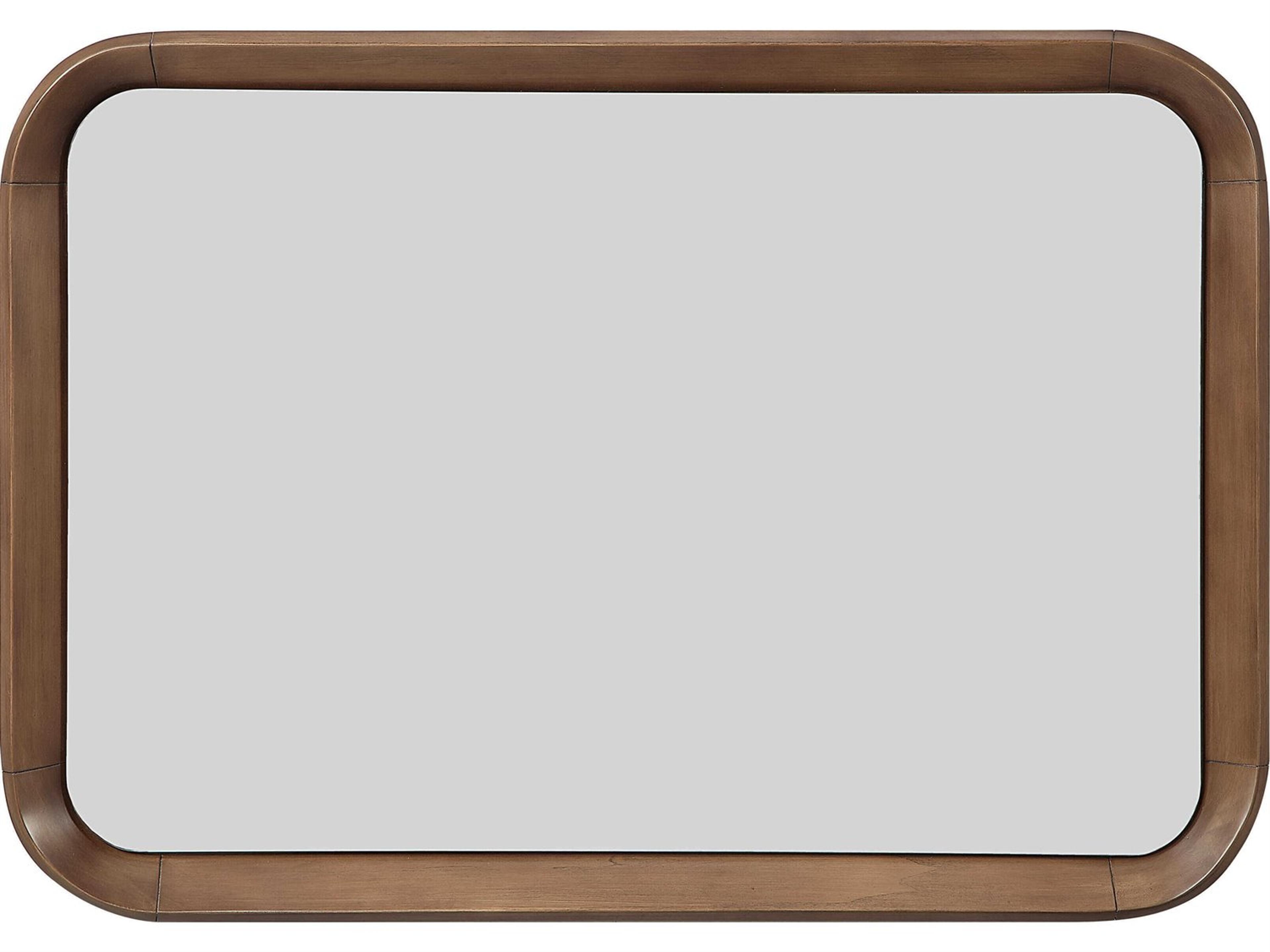 Acme Furniture Harvey Brown Rectangular Wall Mirror