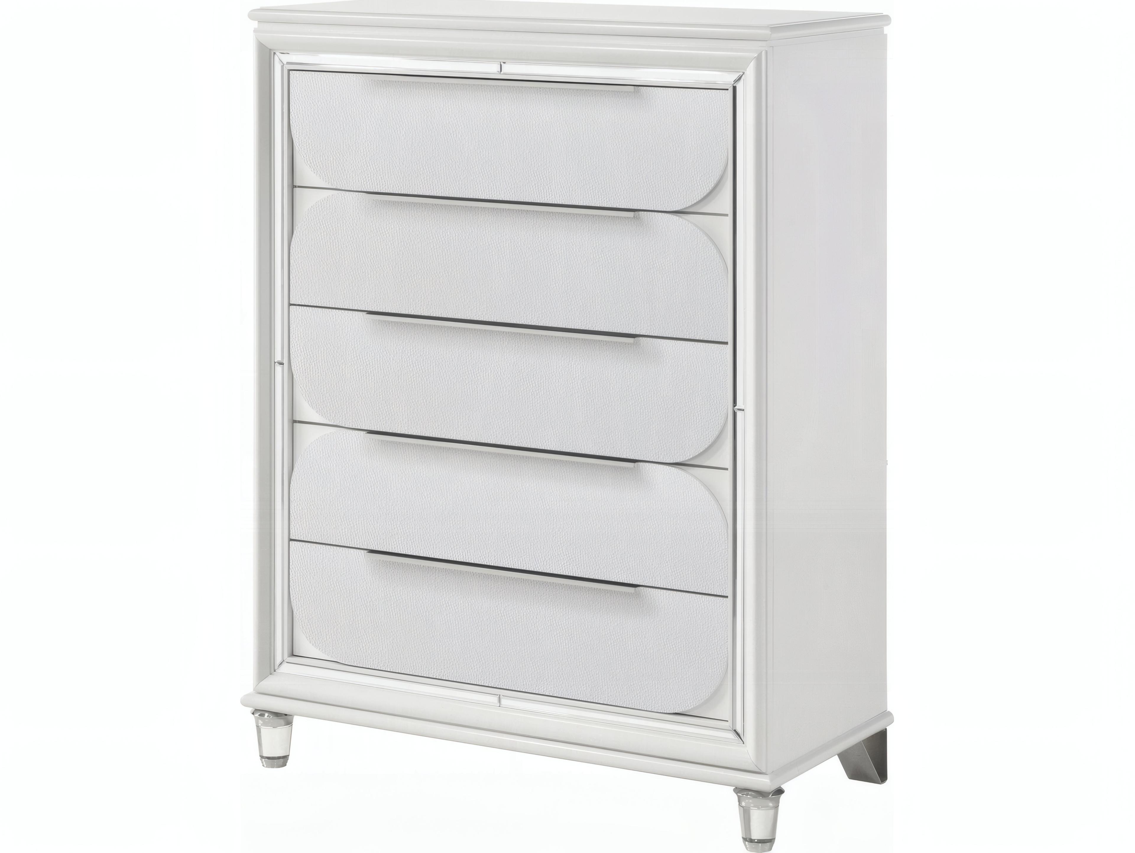 Acme Furniture Tarian Pearl White Rubberwood Accent Chest