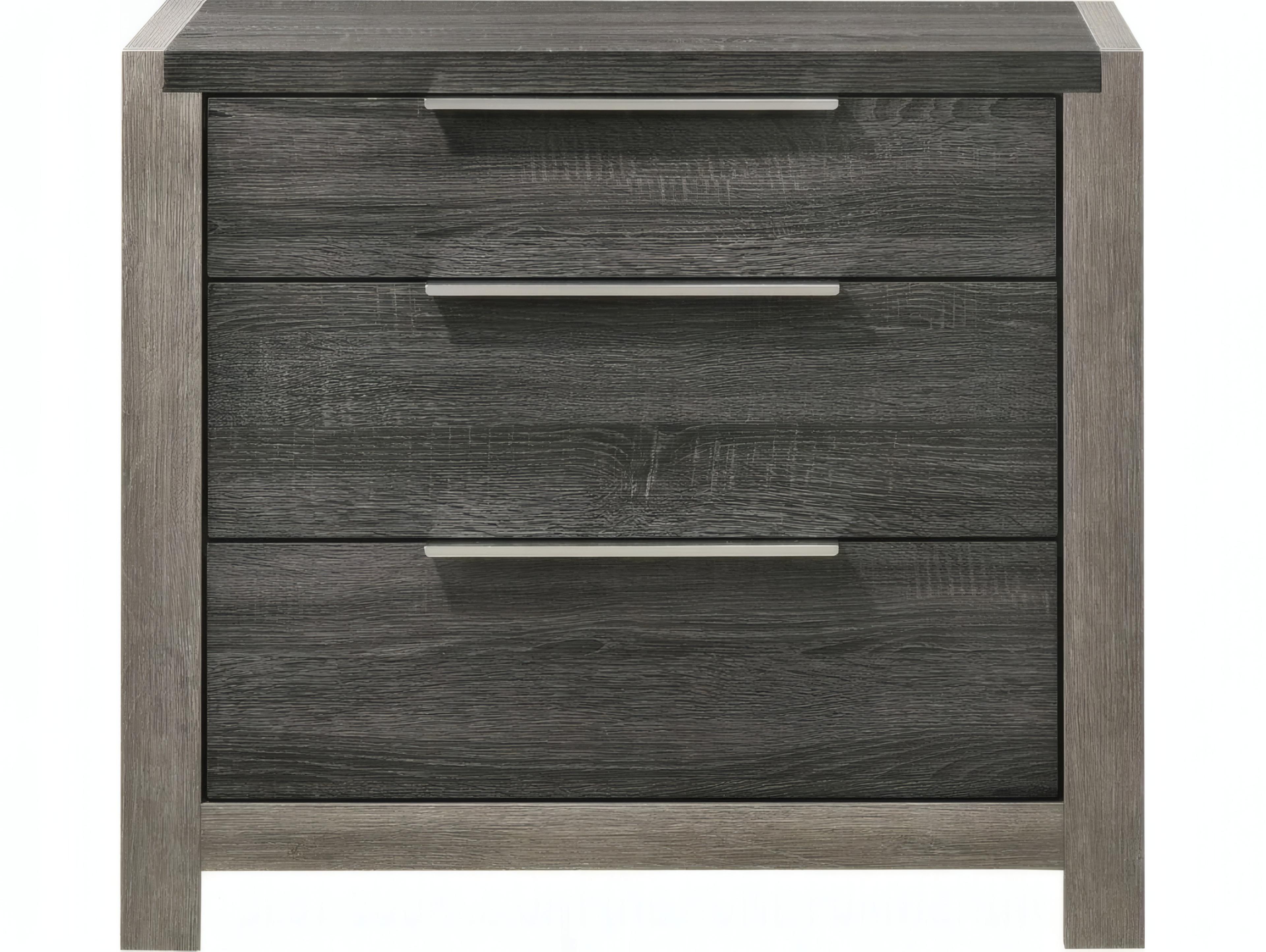 Acme Furniture Jehoram 3-Drawers Rubberwood Nightstand