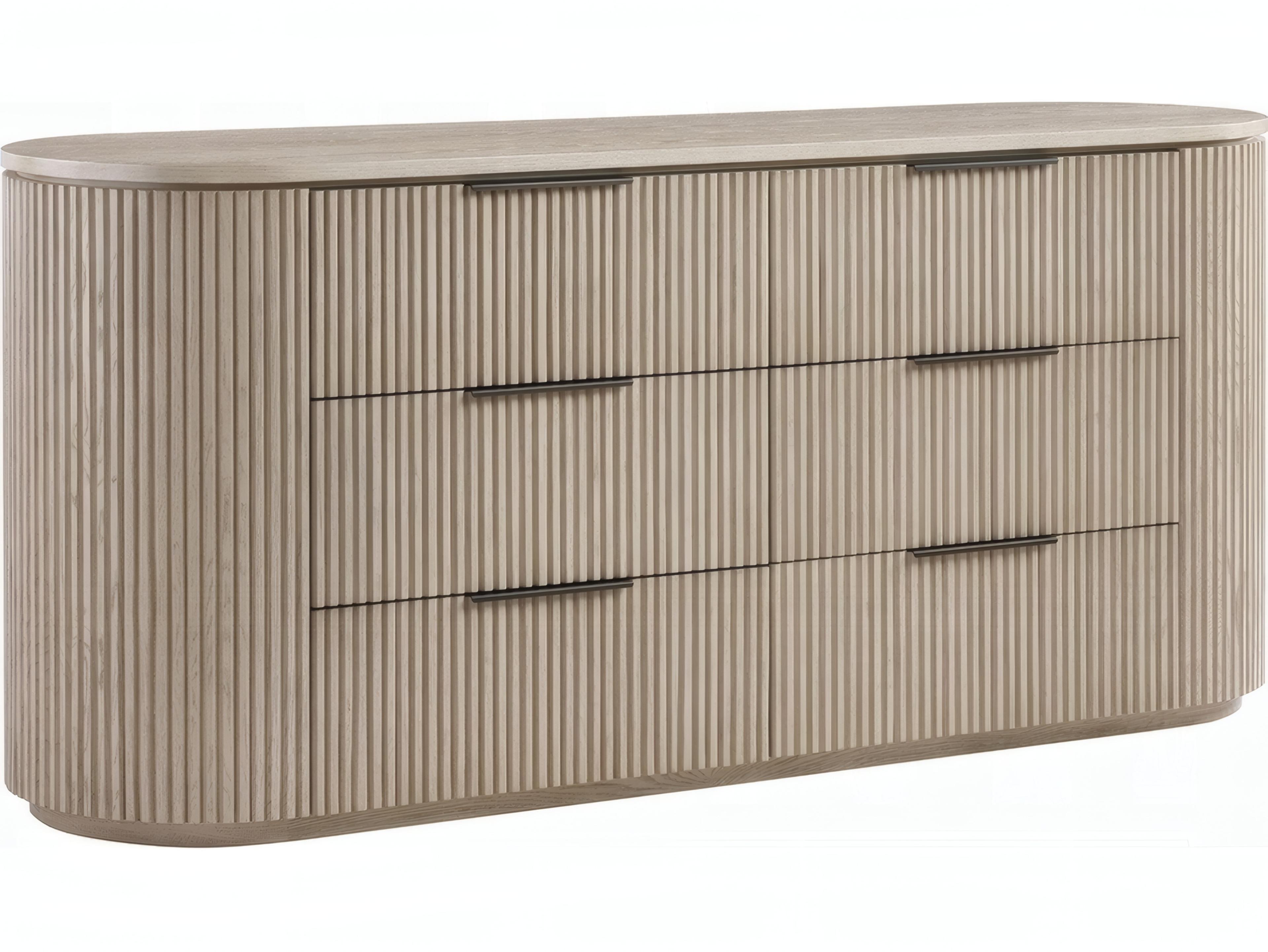 Acme Furniture Leanna 6-Drawers Natural Oak Wood Double Dresser