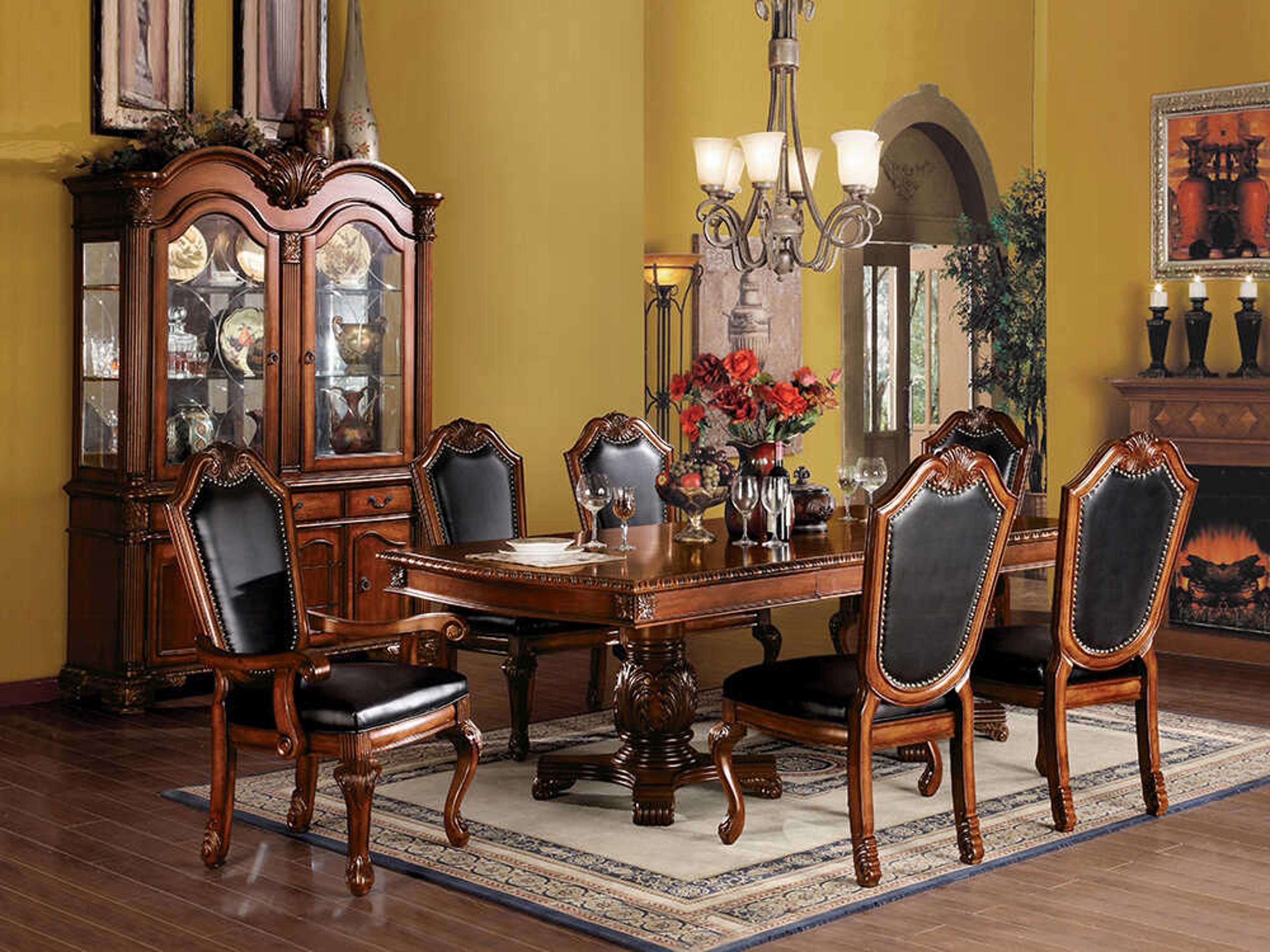 Acme Furniture Chateau De Ville Rubberwood Dining Room Set